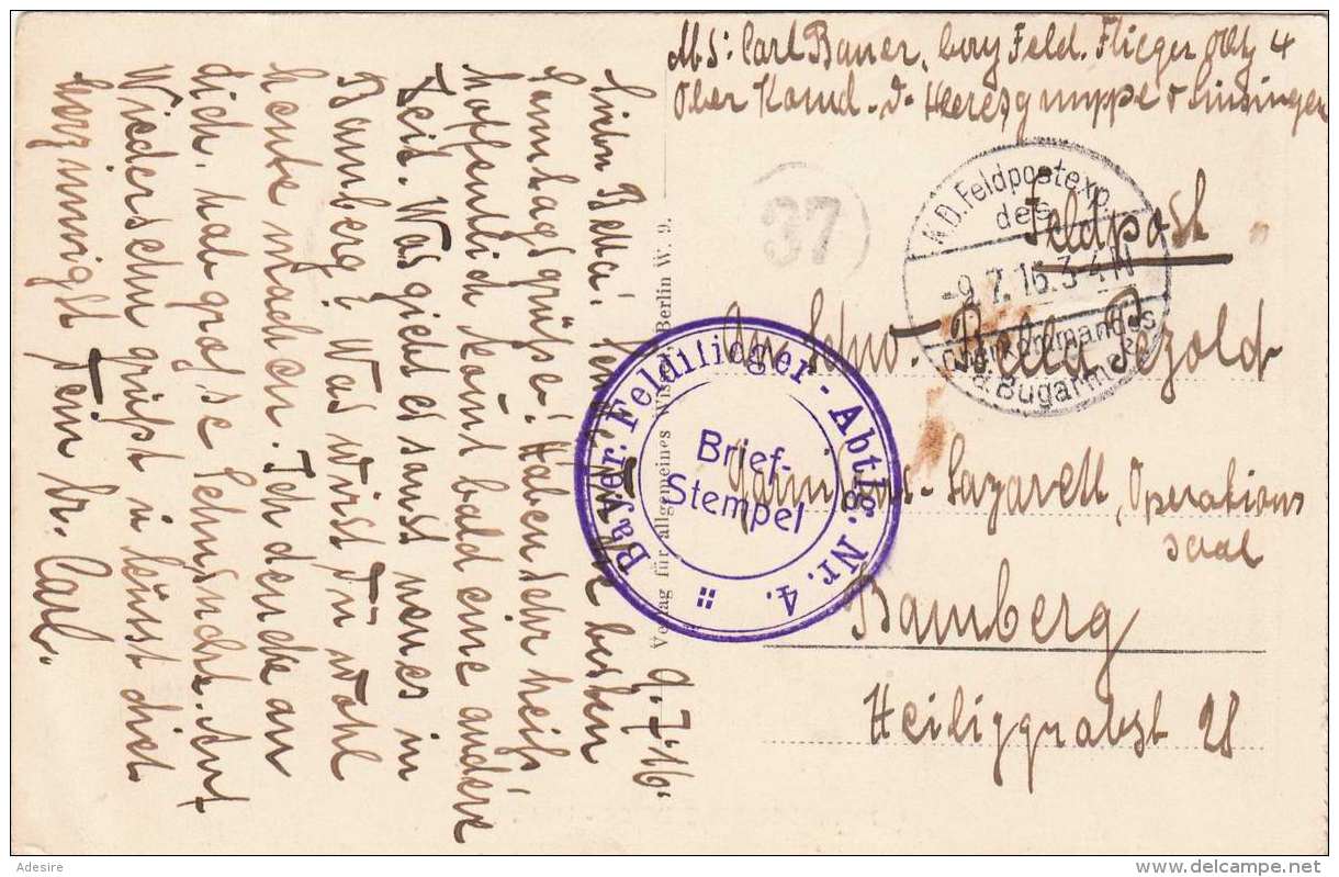 Russische Typen - Markt, Feldpost Bella Pezold, 3 Stempel - Europe