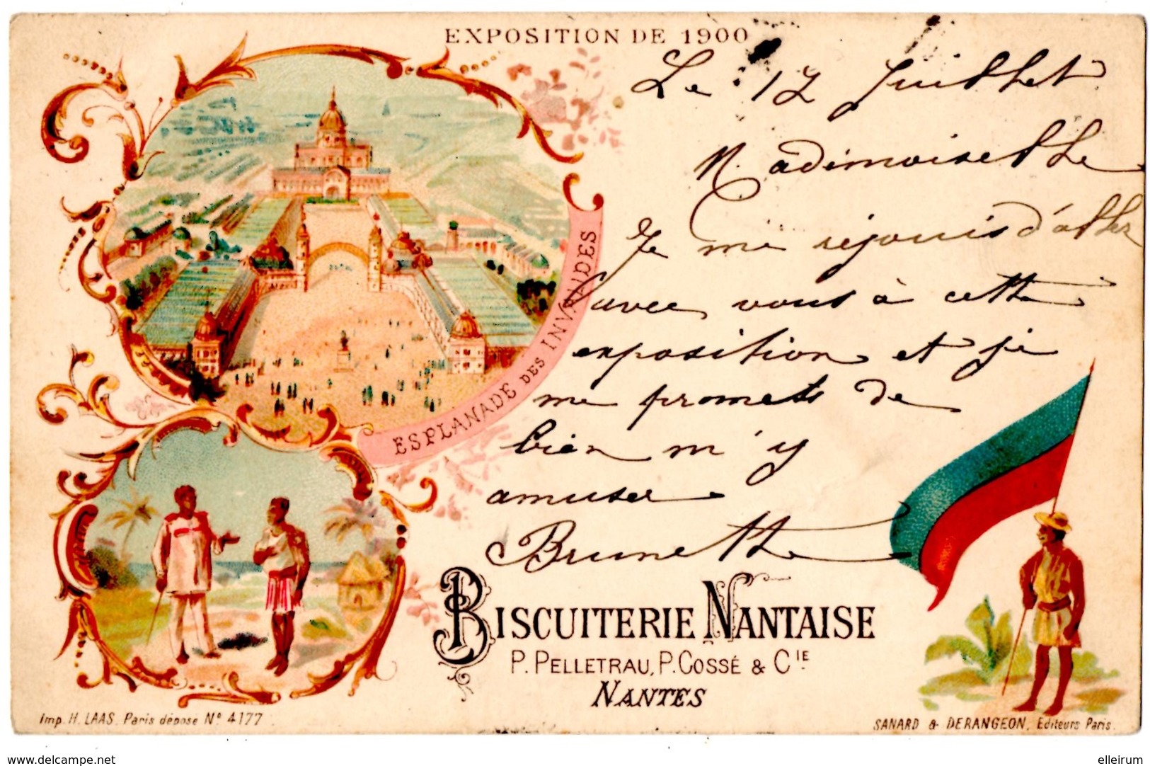 NANTES (44) BISCUITERIE NANTAISE. EXPOSITION  De 1900 à PARIS - Nantes