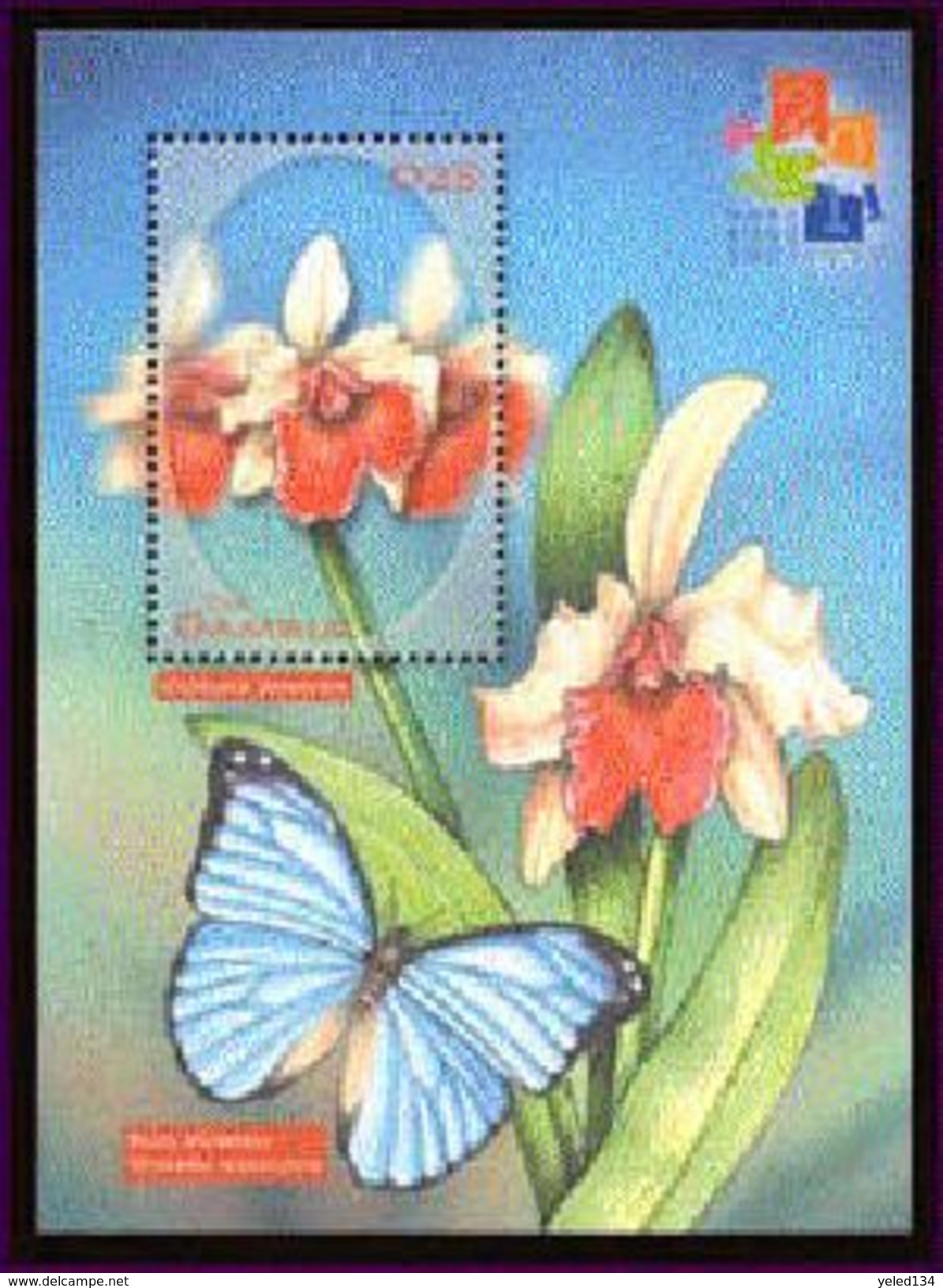 MINT NEVER HINGED SOUVENIR SHEET OF FLOWERS - ORCHIDS     ( GAMBIA   2405 - Sonstige & Ohne Zuordnung