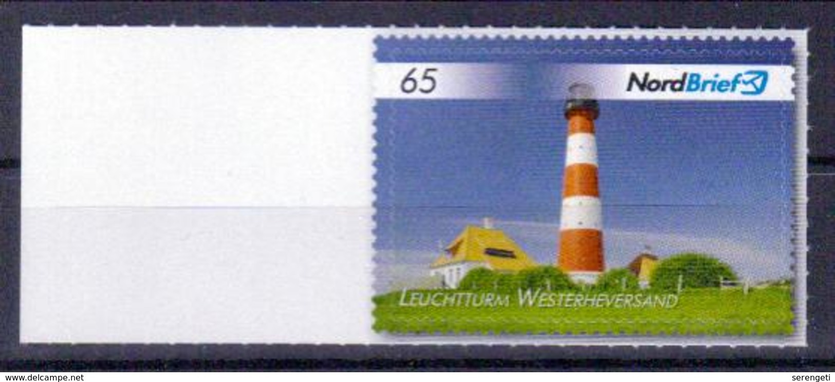 Deutschland Nordbrief 'Leuchtturm Westerheversand' / Germany 'Westerheversand Lighthouse' **/MNH 2017 - Leuchttürme