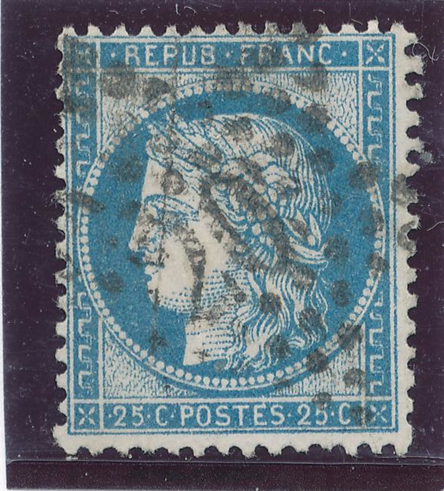 N° 60 VARIÉTÉ ET OBLITÉRATION. - 1871-1875 Ceres