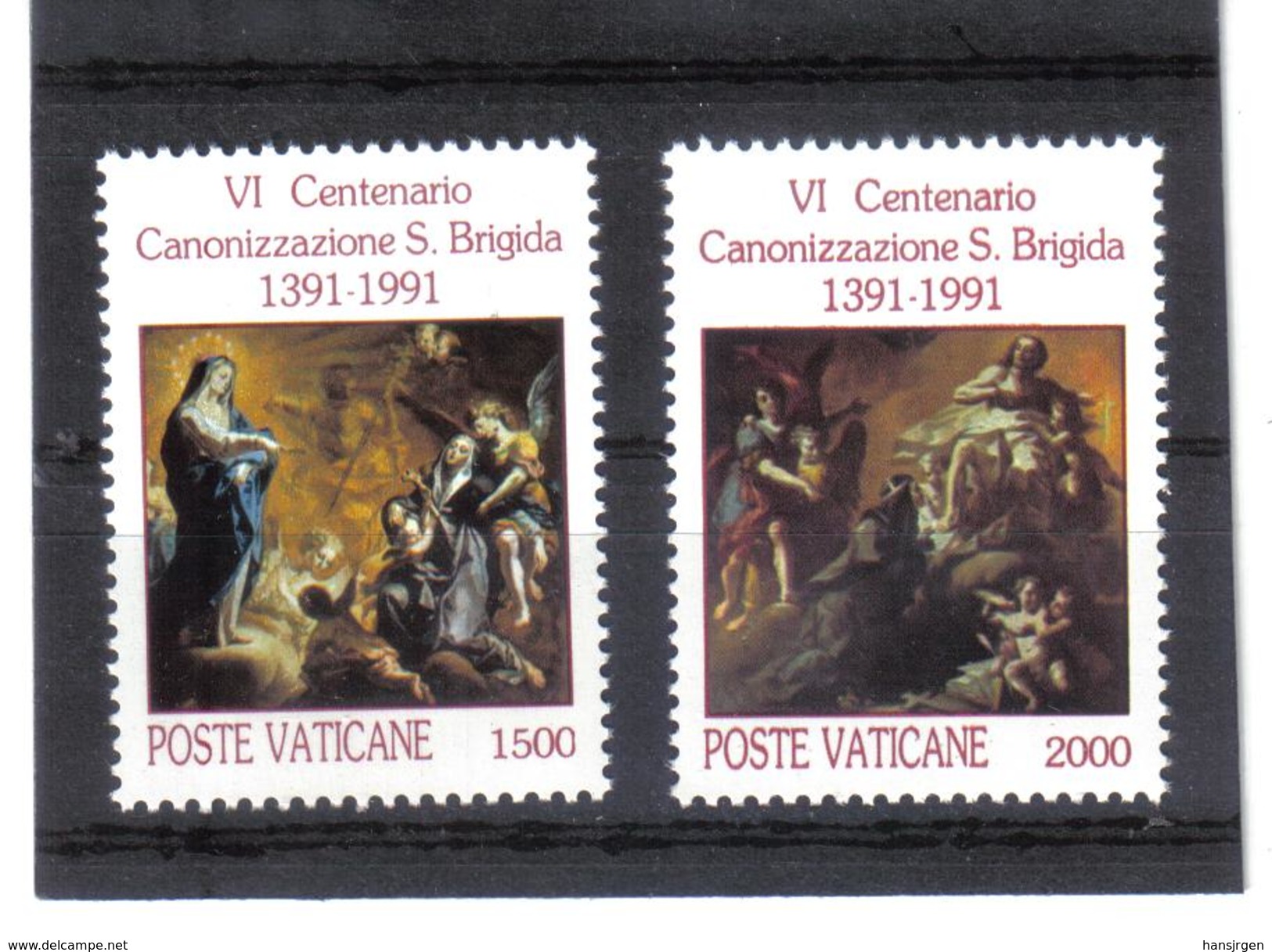 XAX101 VATICAN 1991  MICHL 1038//39 ** Postfrischer SATZ Siehe ABBILDUNG - Ungebraucht