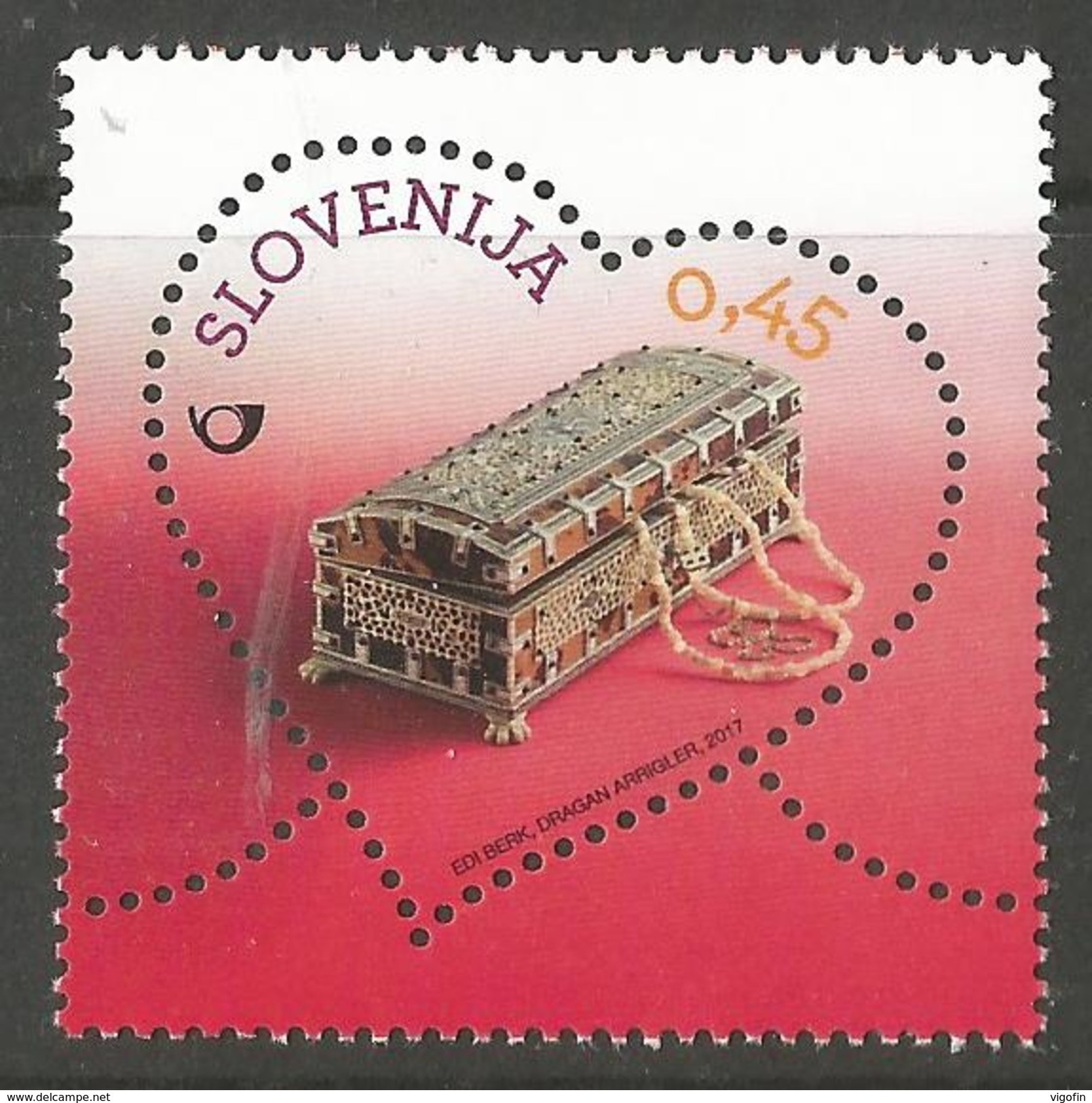 SI 2017-01 GREETINGS STAMPS, SLOVENIA, 1 X 1v, MNH - Slovénie