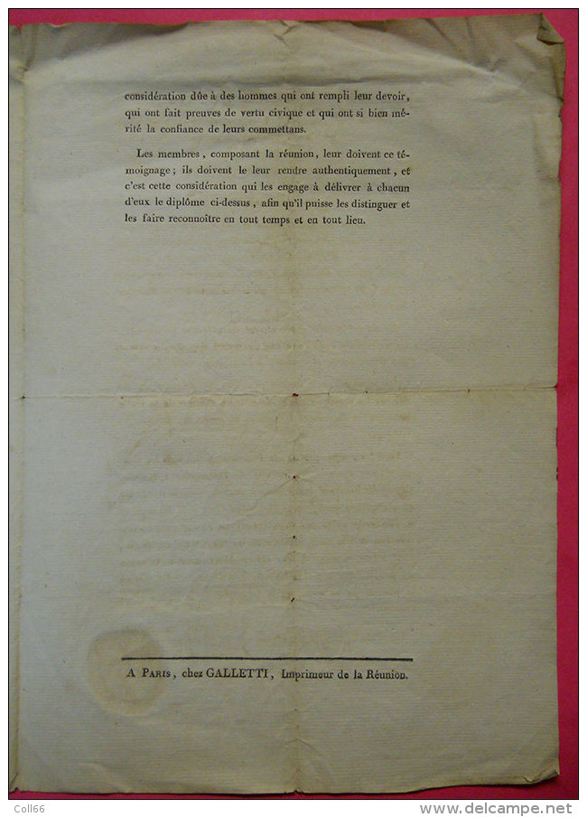 21 Sept 1792 Réunion Assemblée Nationale Réunion Députés Signé Etienne Calon Conventionnel Vignette cachet SieurLaurens