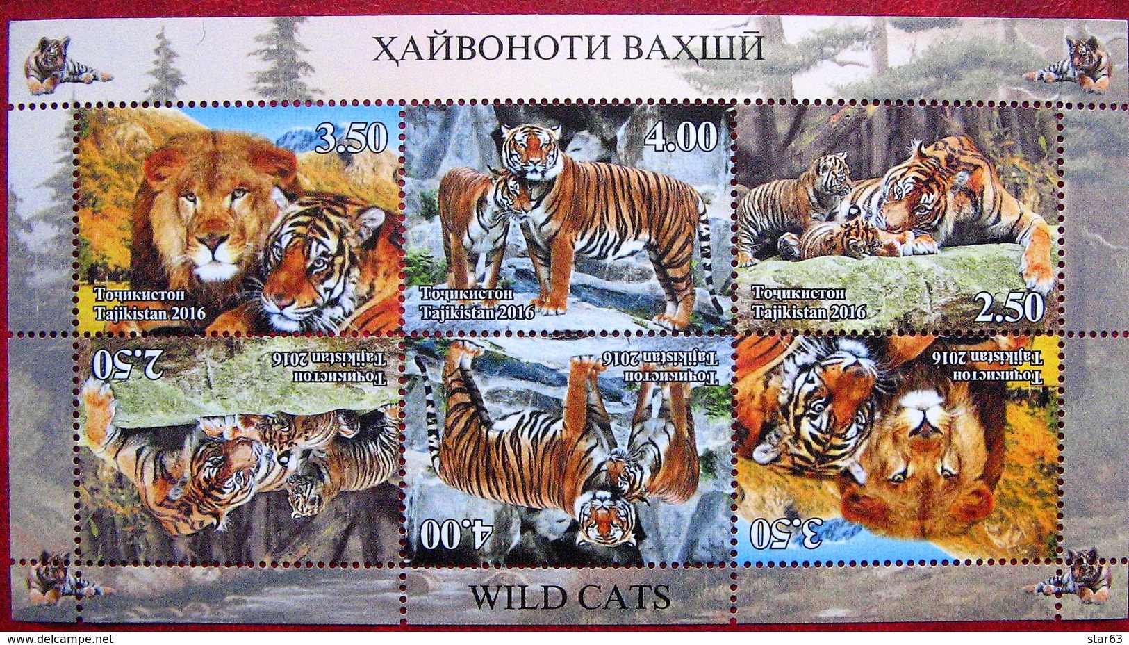 Tajikistan  2017  Fauna  Wild  Cats   M/S  Perfor. MNH - Raubkatzen