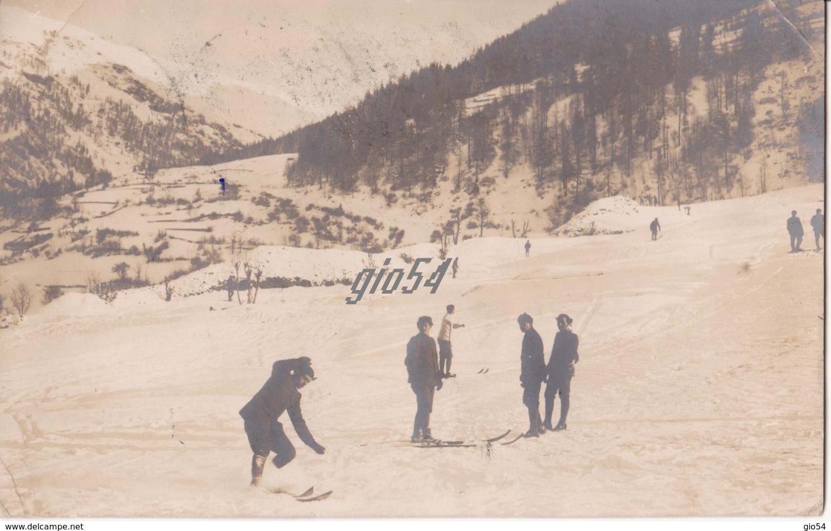 Aosta Cormayeur Monte Bianco Militari Sciatori Fotografica - Autres & Non Classés