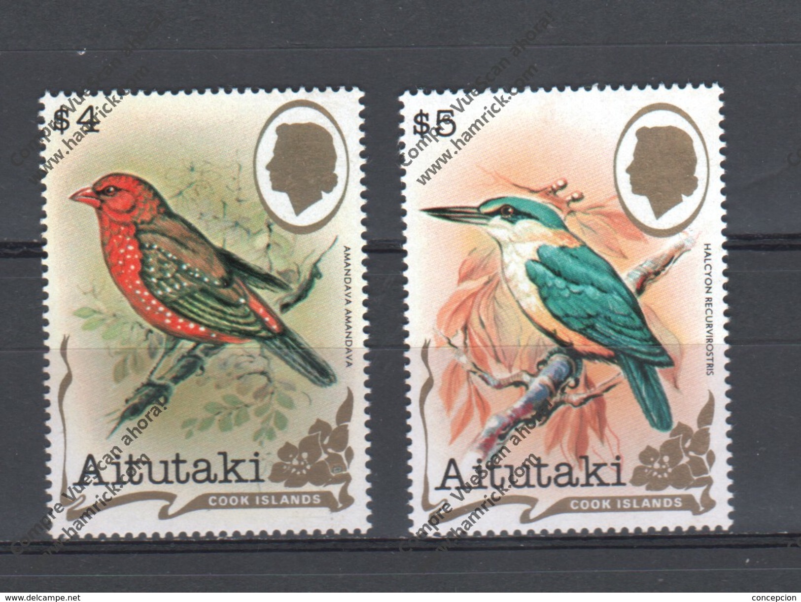 Aitutaki Nº 326 Al 327 - Sperlingsvögel & Singvögel