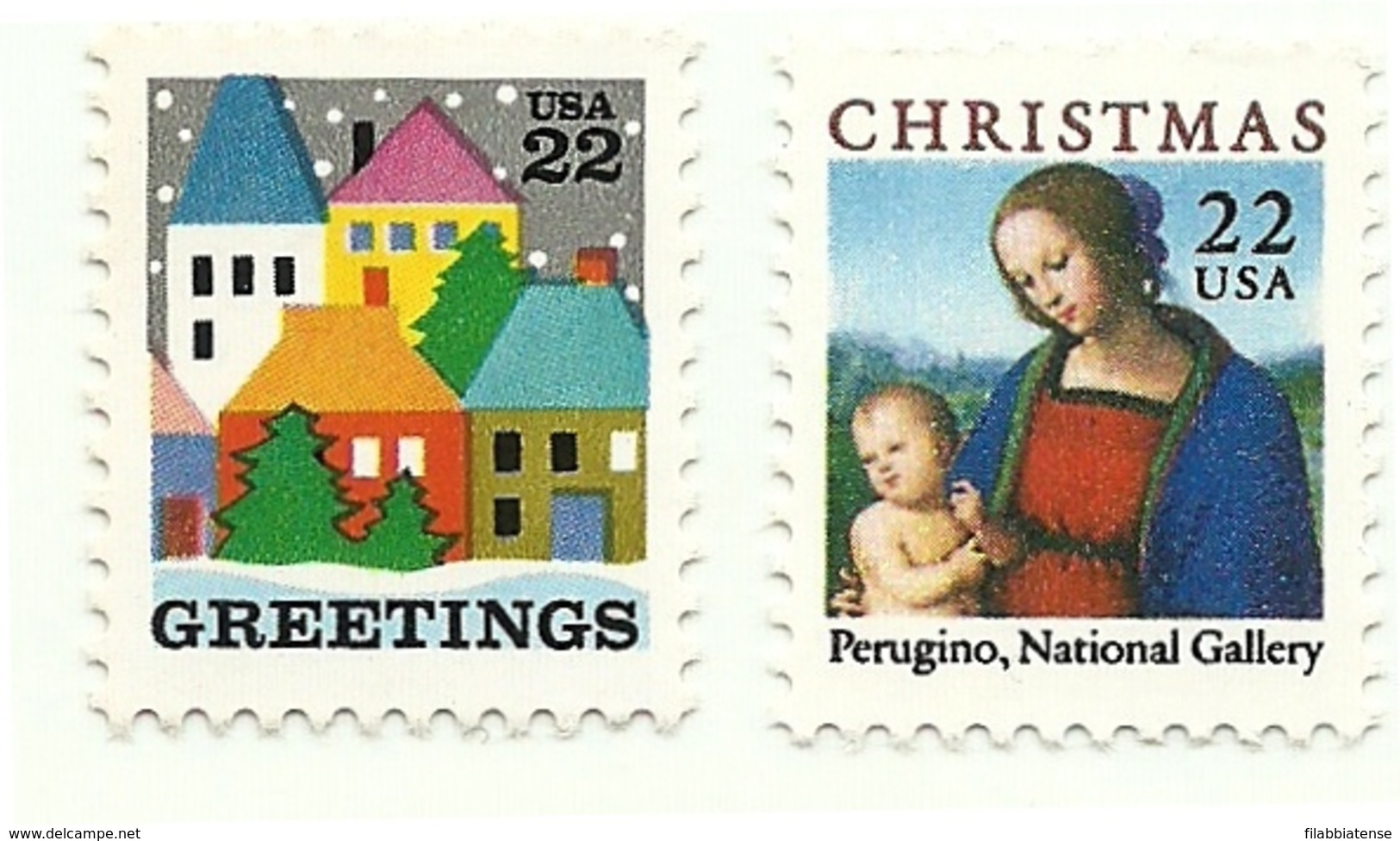 1986 - Stati Uniti 1693/94 Natale, - Weihnachten