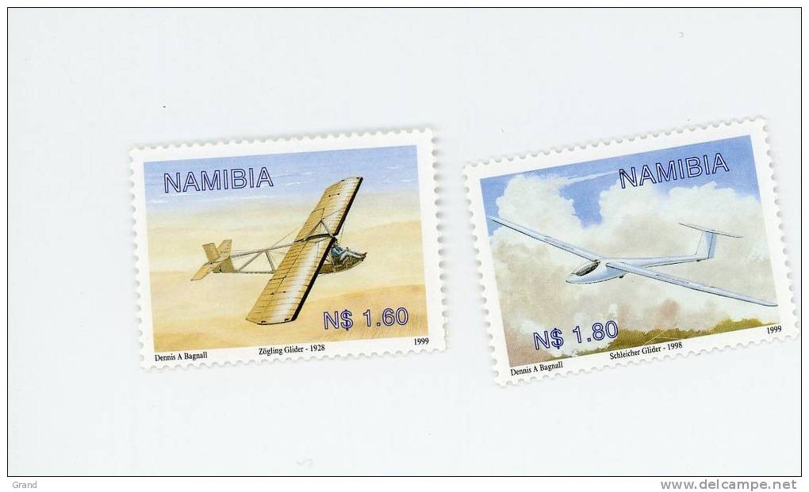 Namibie-1999-Vol à Voile-YT 886/87***MNH - Namibia (1990- ...)