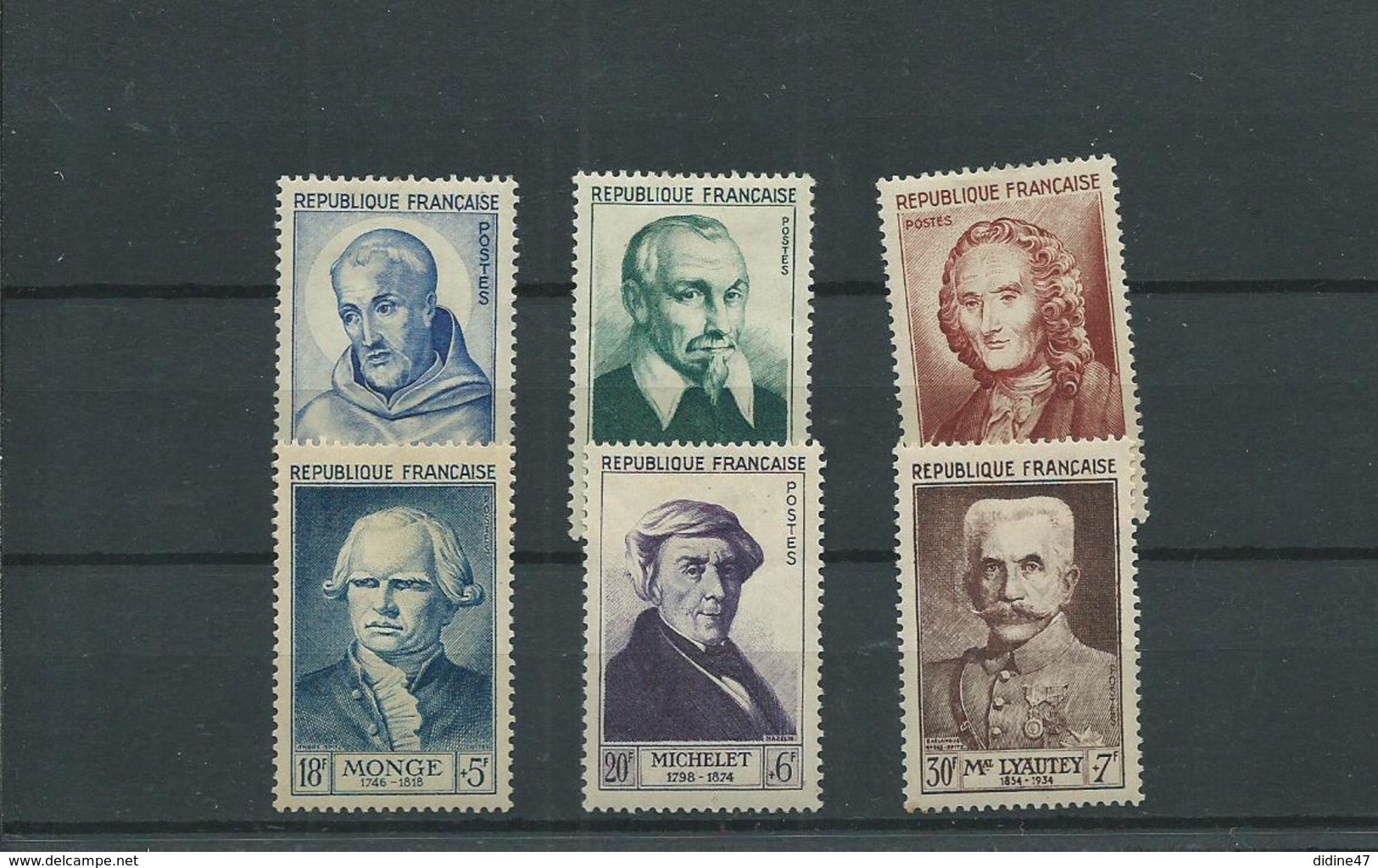 FRANCE -  Célébrité N° 945/950 NEUFS AVEC CHARNIERES - Unused Stamps