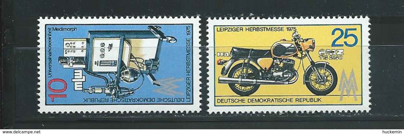 DDR  1975  Mi 2076 - 2077  Leipziger Herbstmesse - Gebraucht