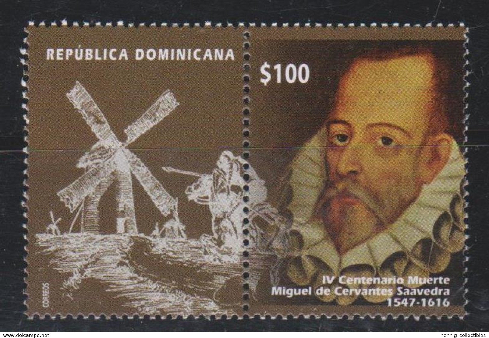 DOMINICAN REP. 2017 - IV Centenario Muerte Miguel De Cervantes - Repubblica Domenicana