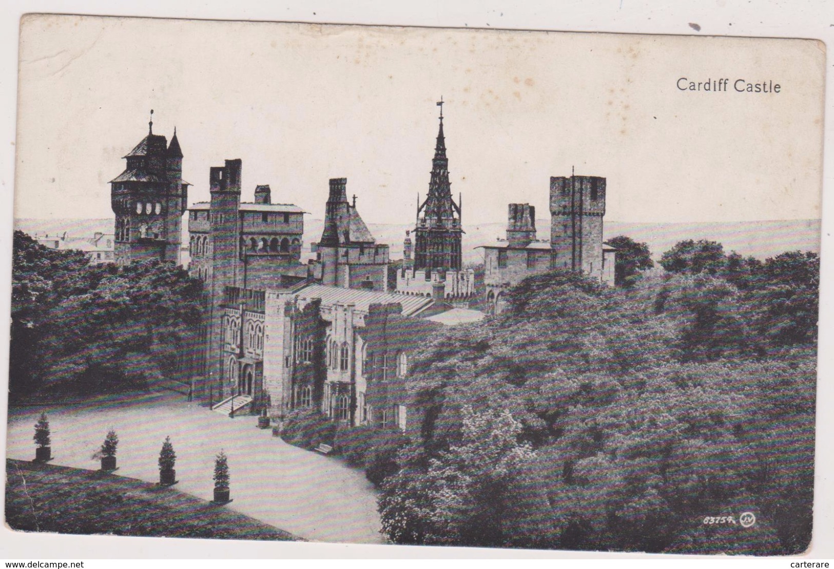 CPA,ROYAUME UNI,UNITED KINGDOM,PAYS DE GALLES,SOUTH GLAMORGAN,CARDIFF,CASTLE,CHATEAU,1909 - Other & Unclassified