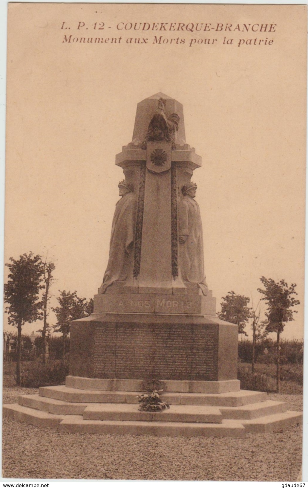 COUDEKERQUE (59) - MONUMENTS AUX MORTS POUR LA PATRIE - Coudekerque Branche