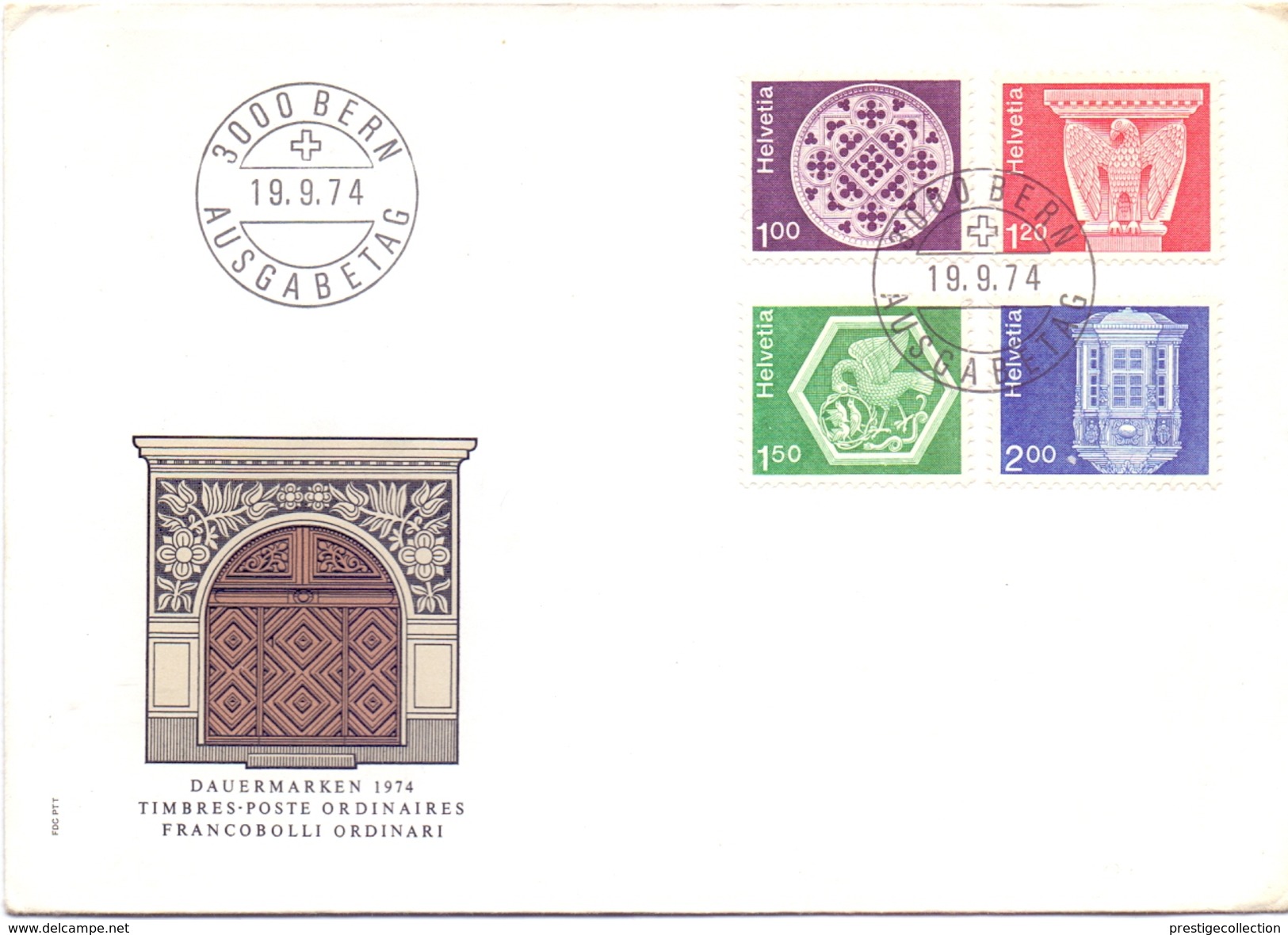 BERN  POST STORY  STAMPS 1974   (FEB170206) - Post