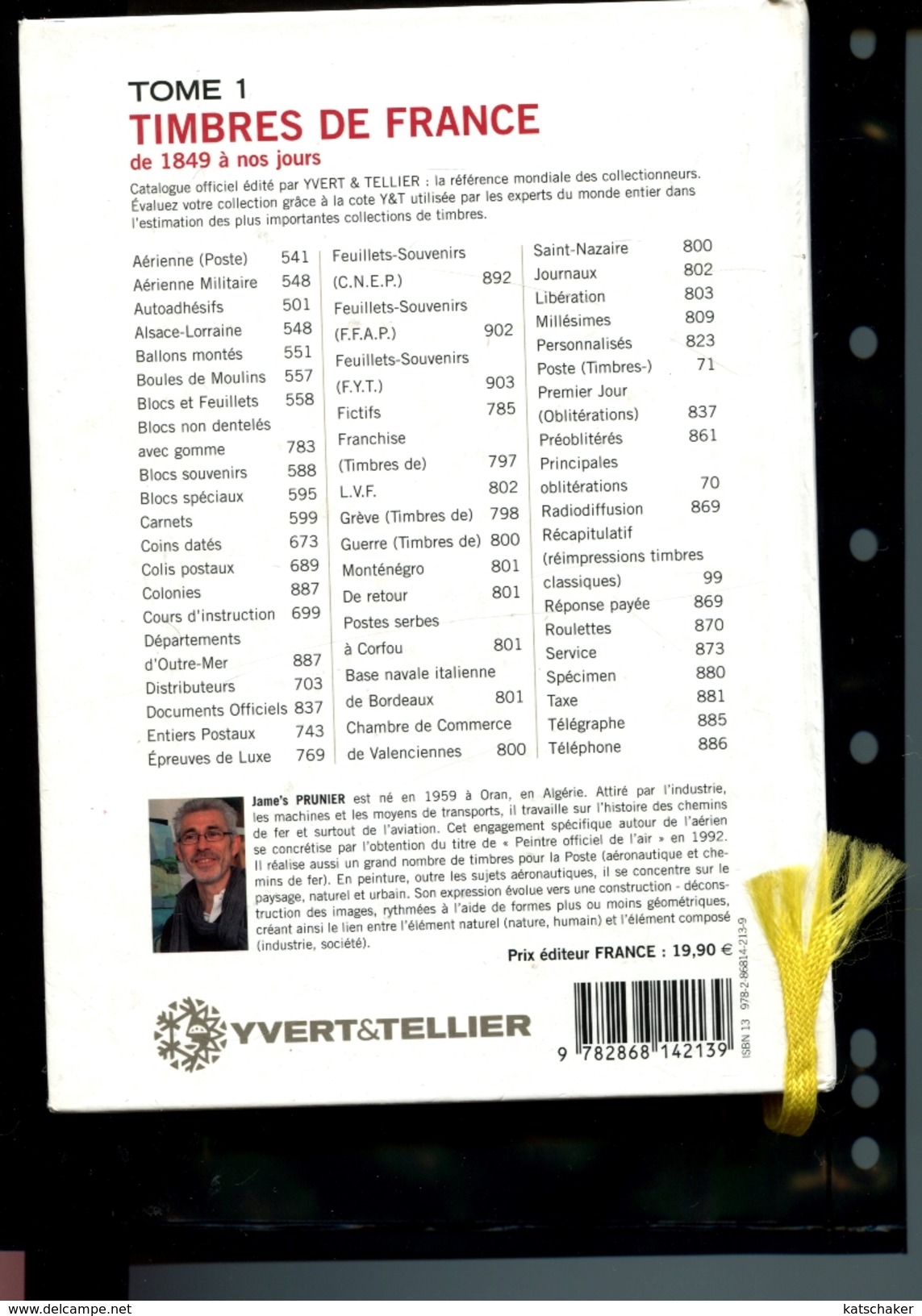 431244669 Db 2012 Yvert Et Tellier Tome 1 2012 Timbres De France Verzending Als Pakket - Envoi Comme Paquet - France