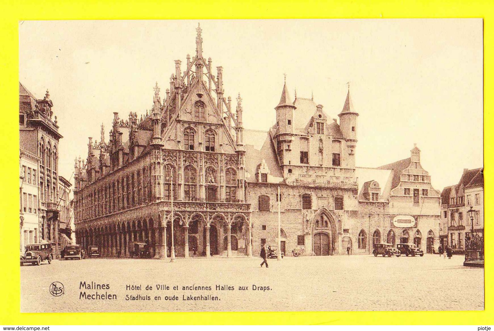 * Mechelen - Malines (Antwerpen - Anvers) * (Nels, Série 21, Nr 23) Hotel De Ville, Halles Aux Draps, Stadhuis, Rare - Mechelen