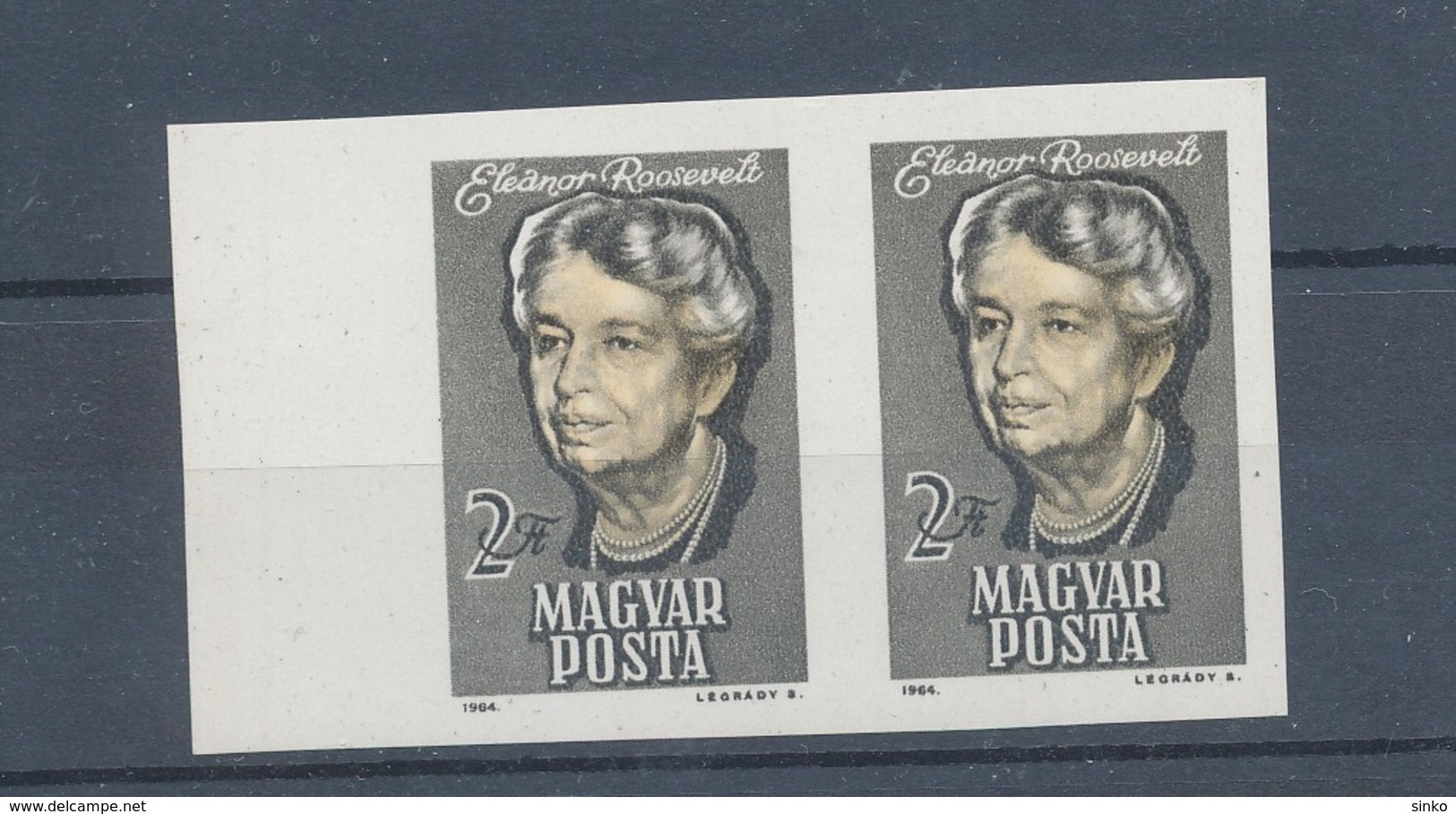 1964. Eleonor Roosevelt - Imperforated :) - Unused Stamps