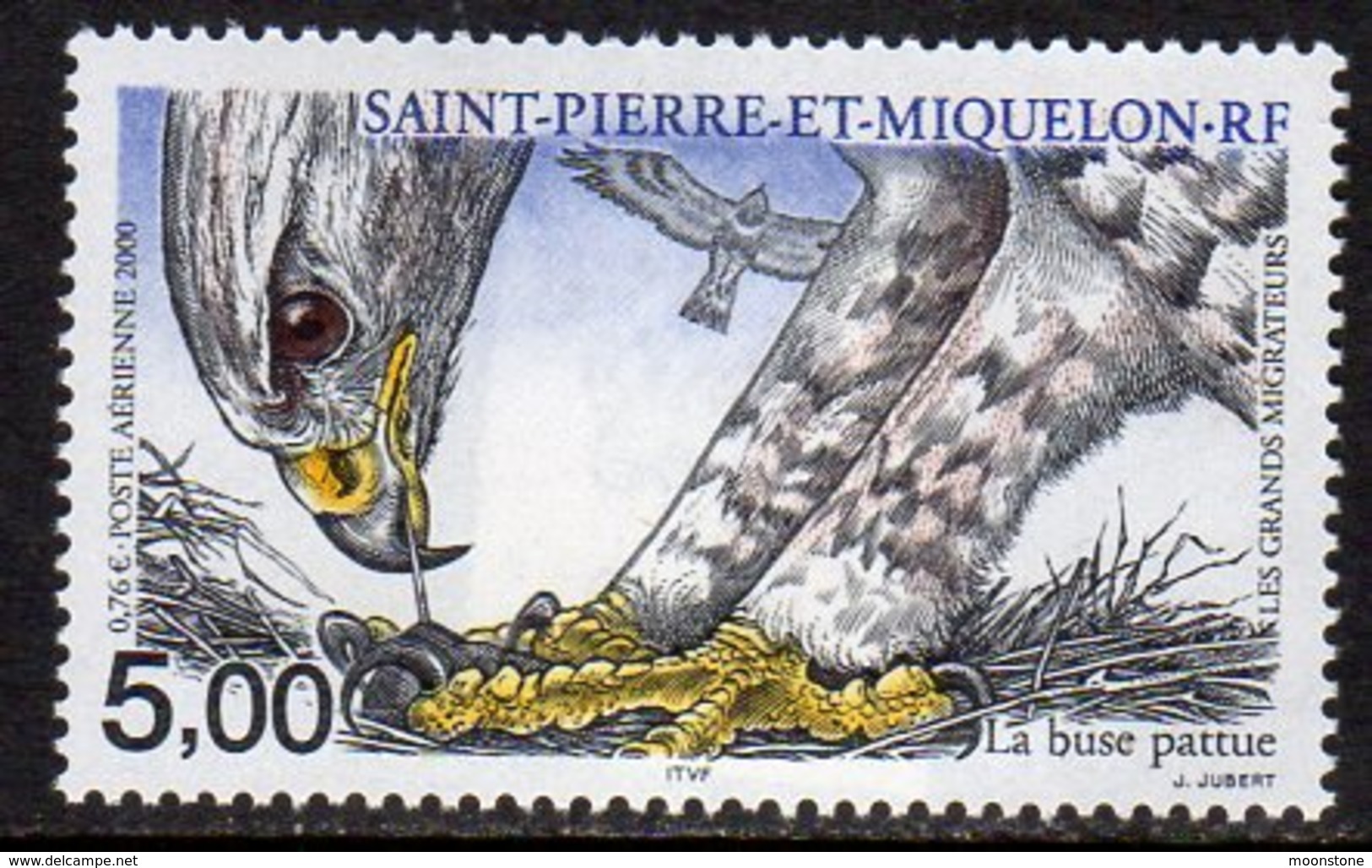 St Pierre & Miquelon SPM 2000 Bird Sea Eagle, MNH (A) - Unused Stamps