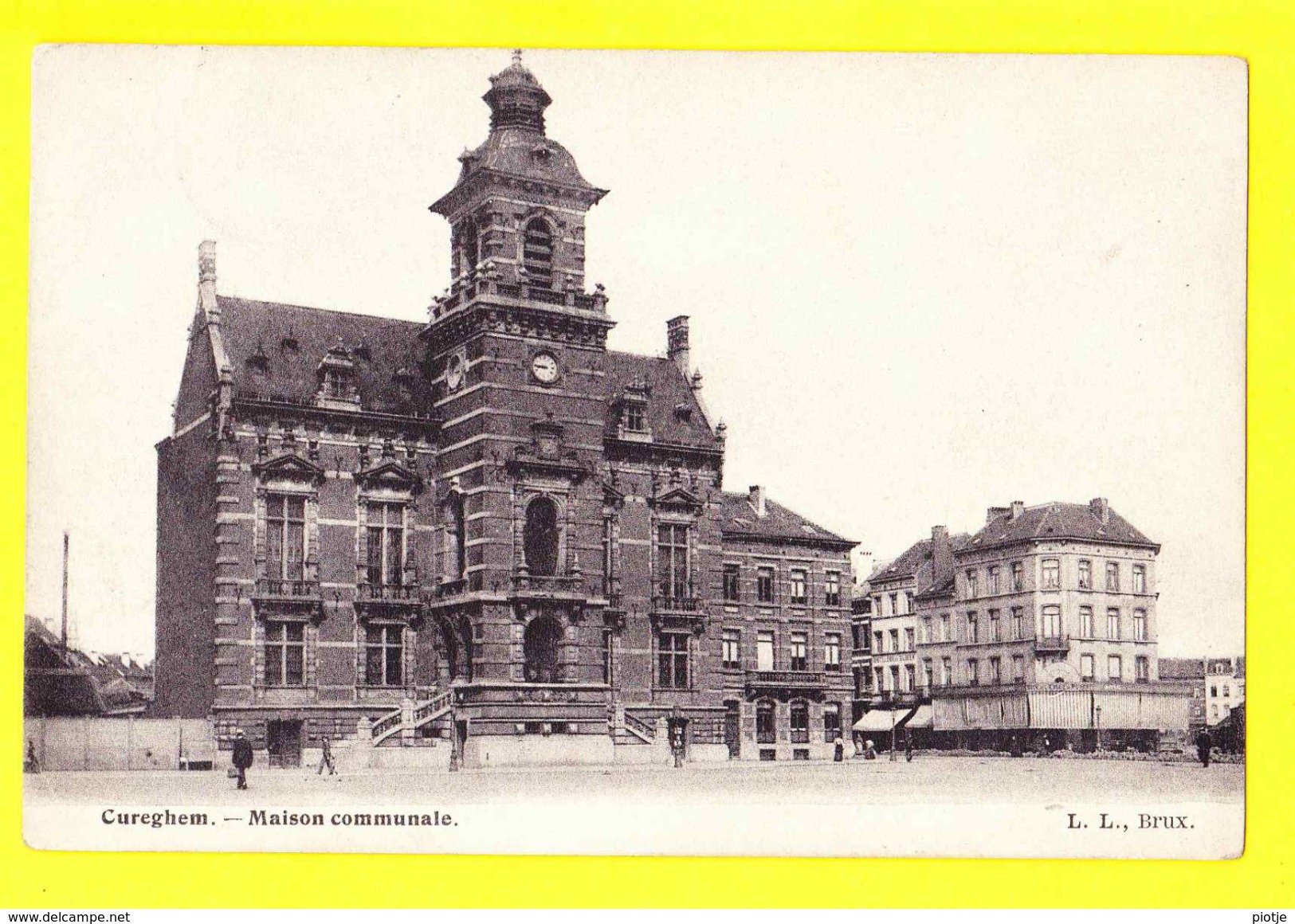 * Cureghem - Anderlecht (Brussel - Bruxelles) * (L.L. Brux) Maison Communale, Gemeentehuis, Rare, Old, CPA, Unique - Anderlecht