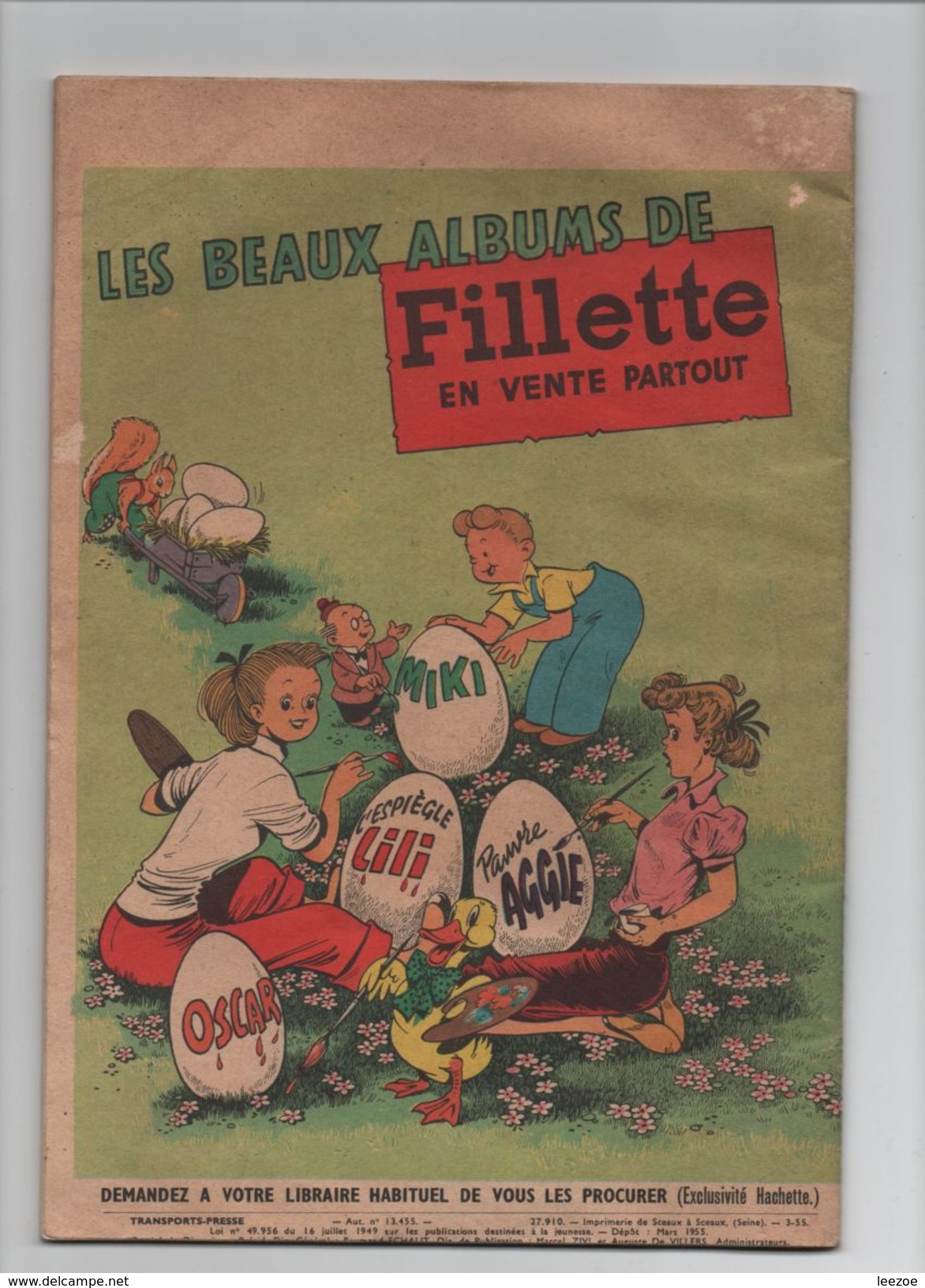 Fillette (Après-guerre) HS. N° Spécial De Pâques...RARE.. - Fillette