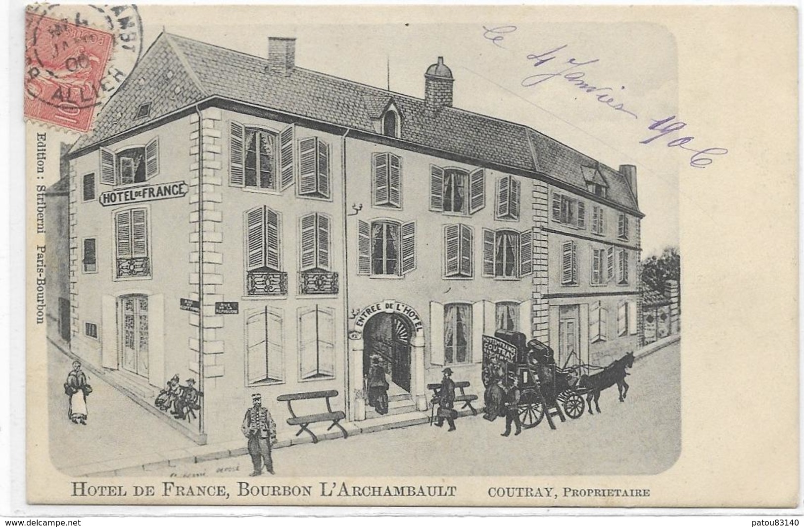 03. BOURBON L ARCHAMBAULT. HOTEL DE FRANCE - Bourbon L'Archambault