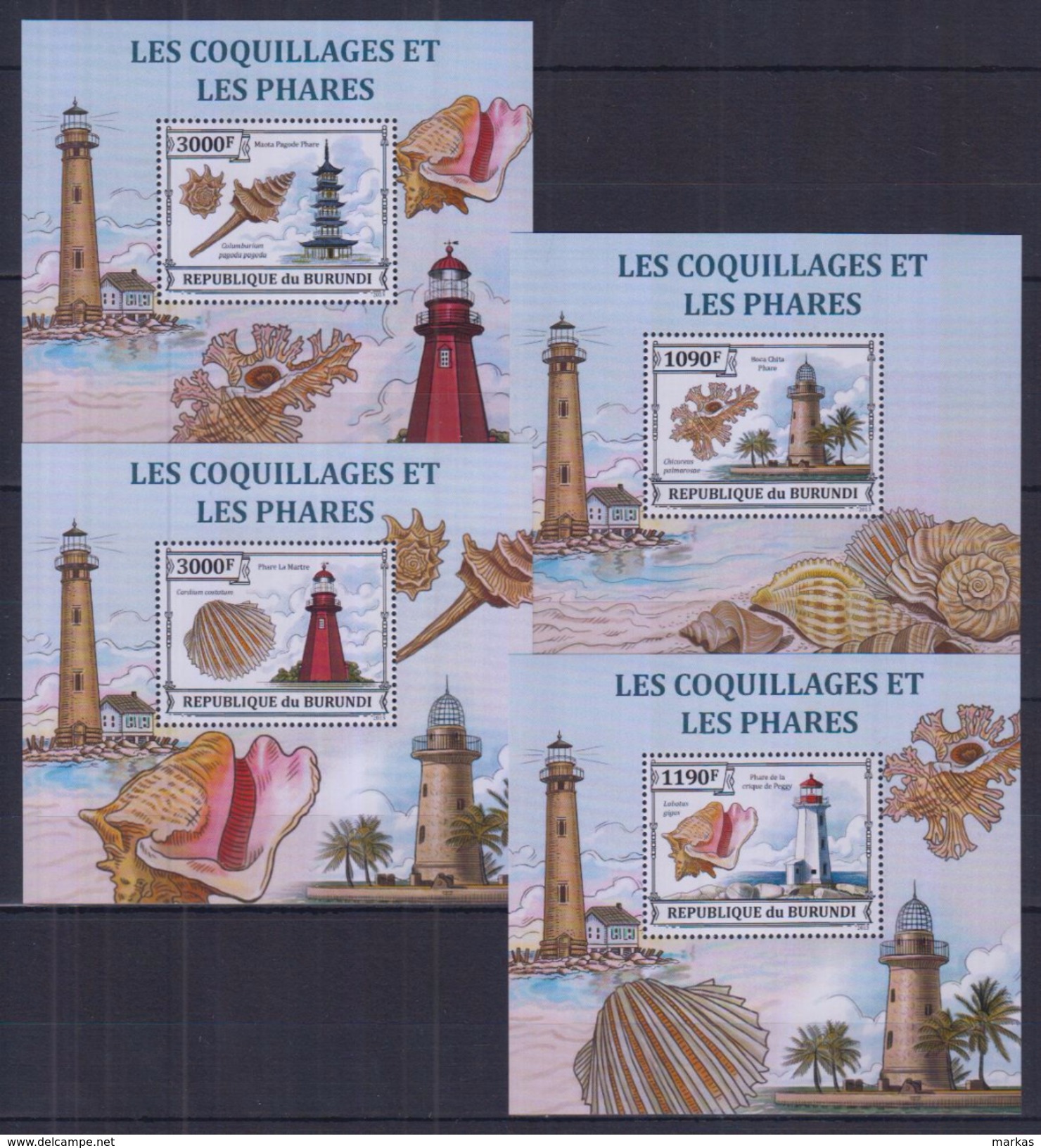 V31 Burundi - MNH - Marine Life - Deluxe - 2013 - Meereswelt