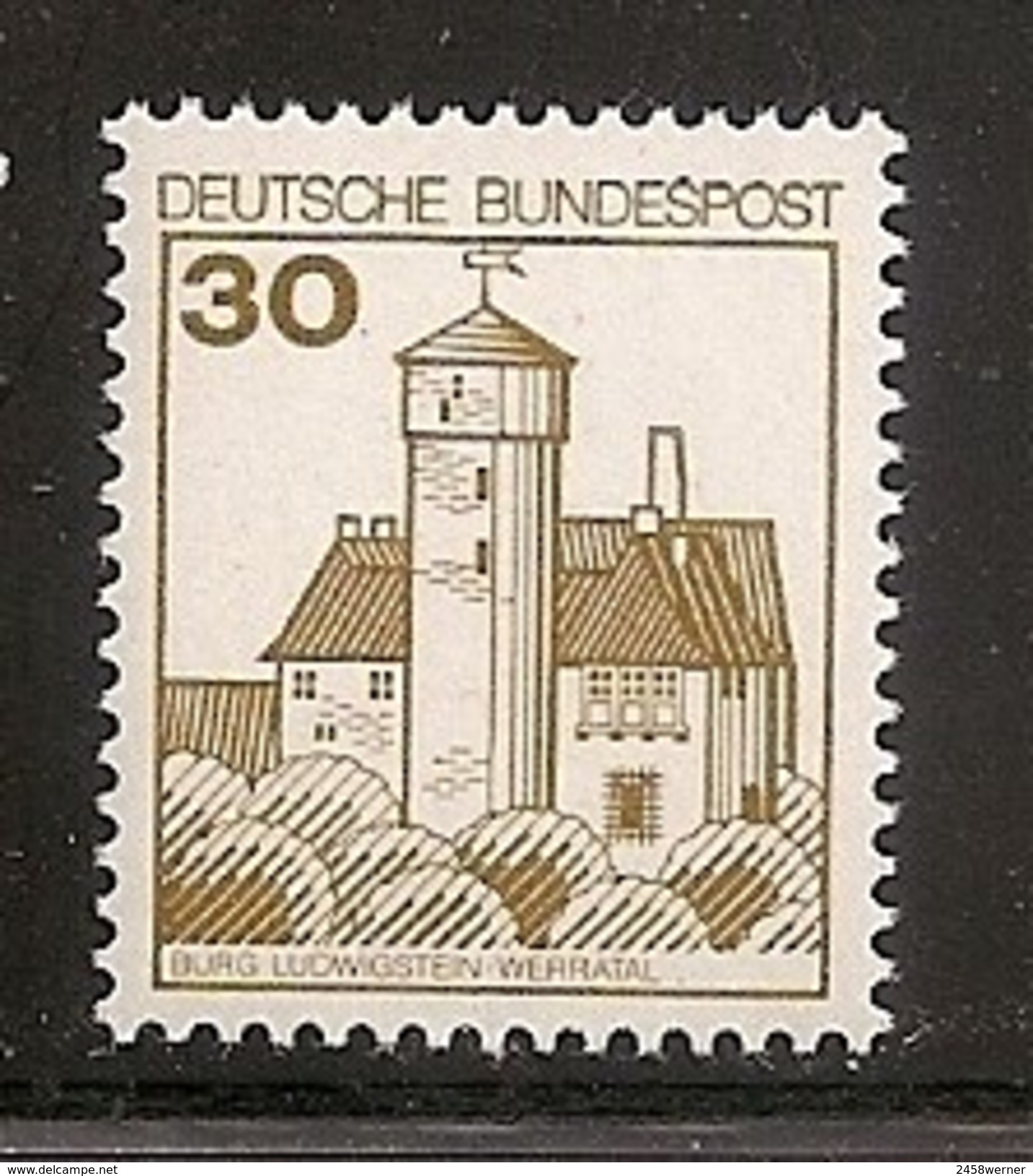 Deutschland 1977, Nr. 914 A, Burgen Und Schlösser, Burg Ludwigstein, Werratal (mnh), Bundesrepublik - Ungebraucht