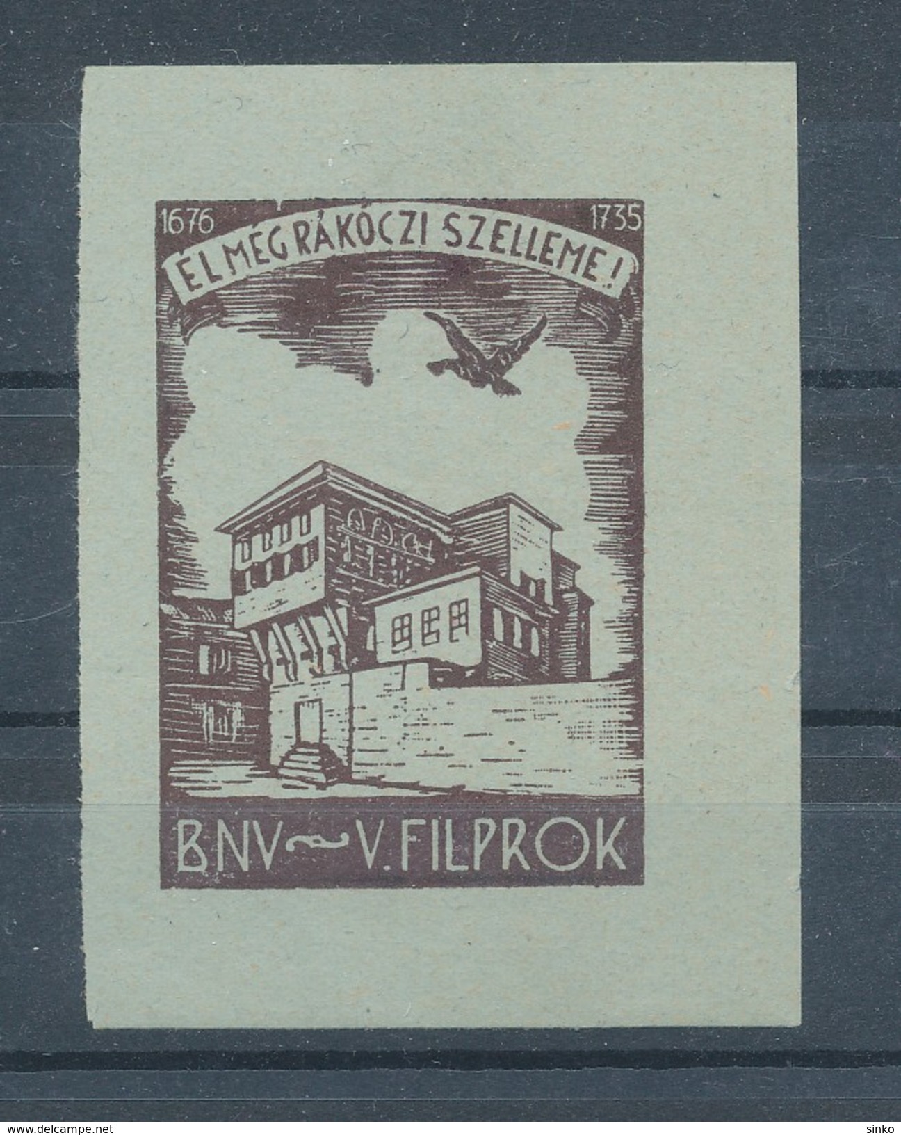 1937. Rakoczi Airmail Commemorative Sheet II. :) - Feuillets Souvenir