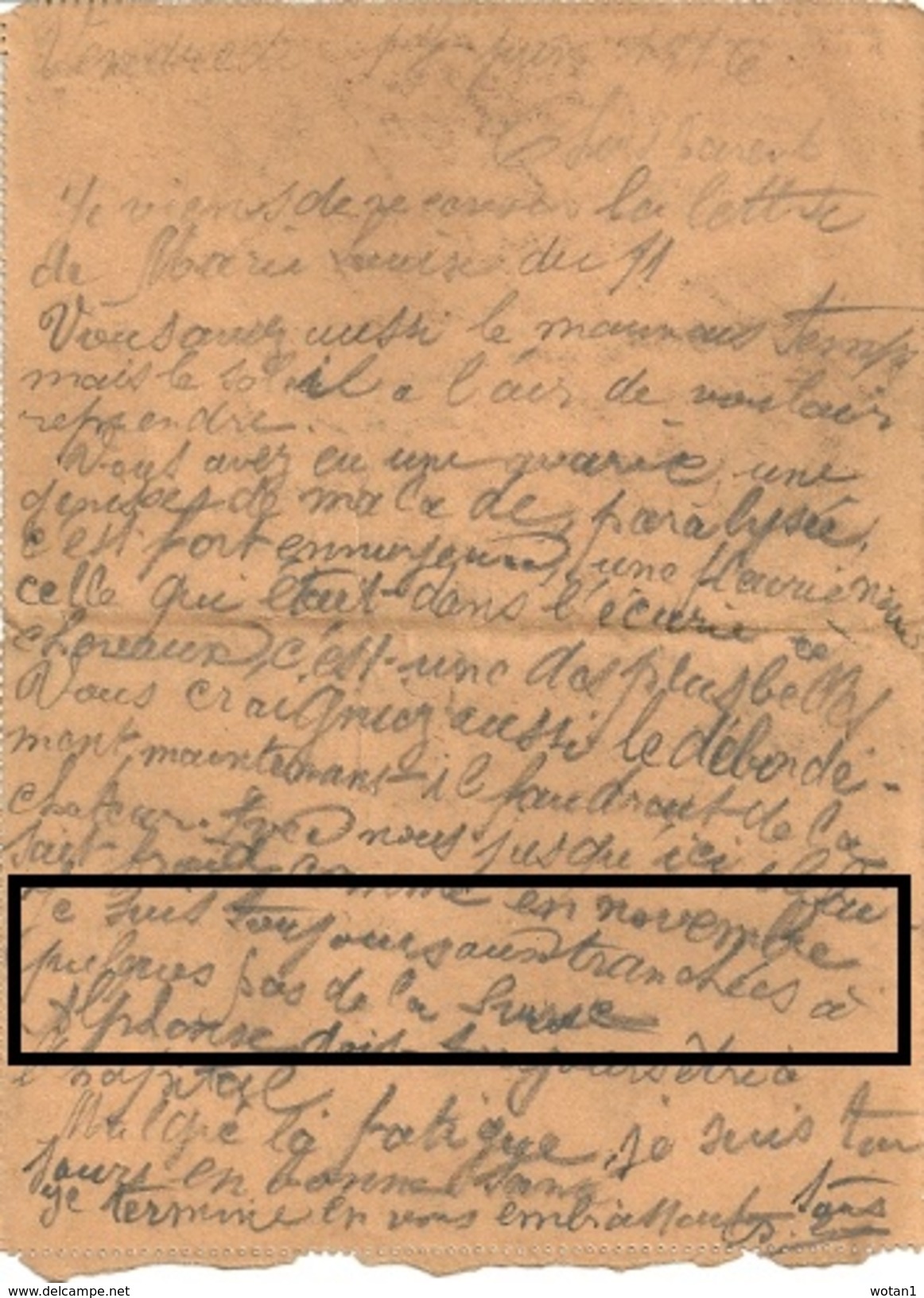 FRANCE - Carte-Lettre "Aux Armes Citoyens..." Du 19-6-1918 (en Tranchées à Quelques Pas De La Suisse) à ALLIANCIELLES - 1. Weltkrieg 1914-1918