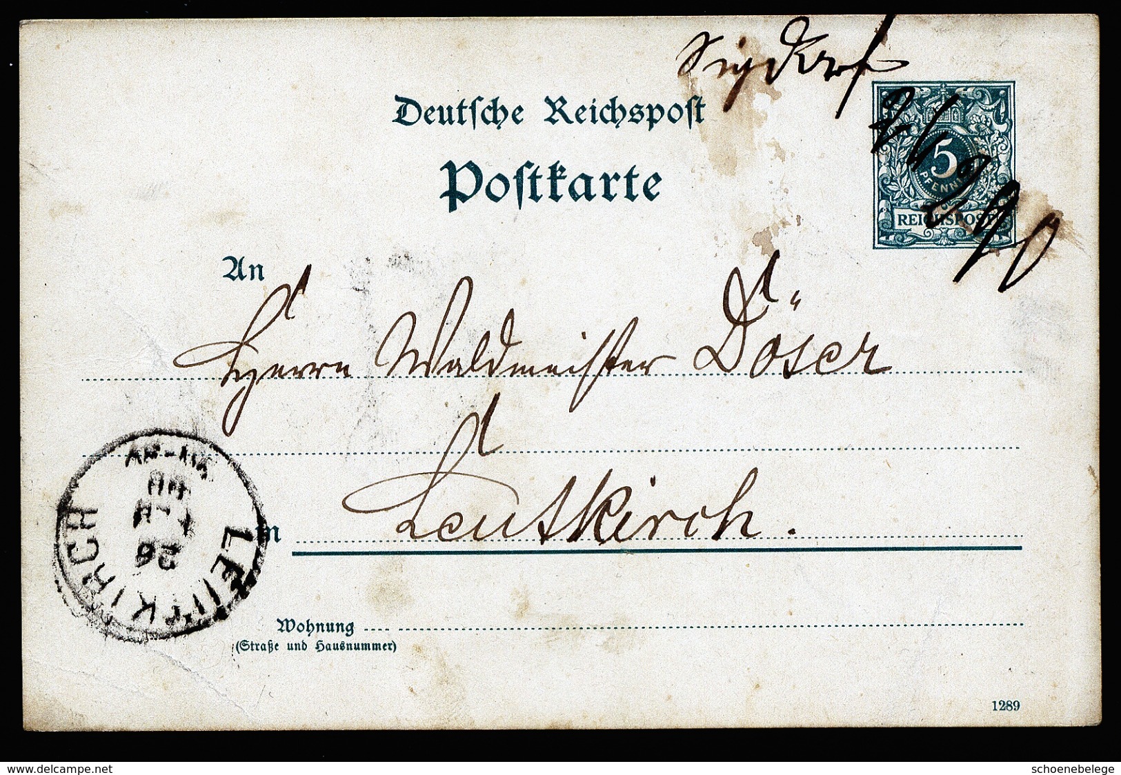 A4485) DR Karte Von Sigmaringendorf 26.2.90 Mit Handschr. Entwertung - Briefe U. Dokumente