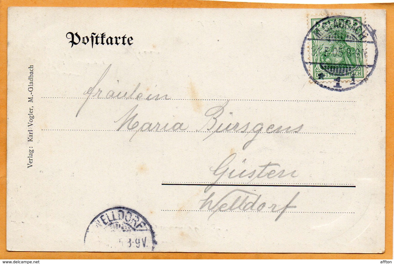 M Gladbach 1900 Postcard - Moenchengladbach