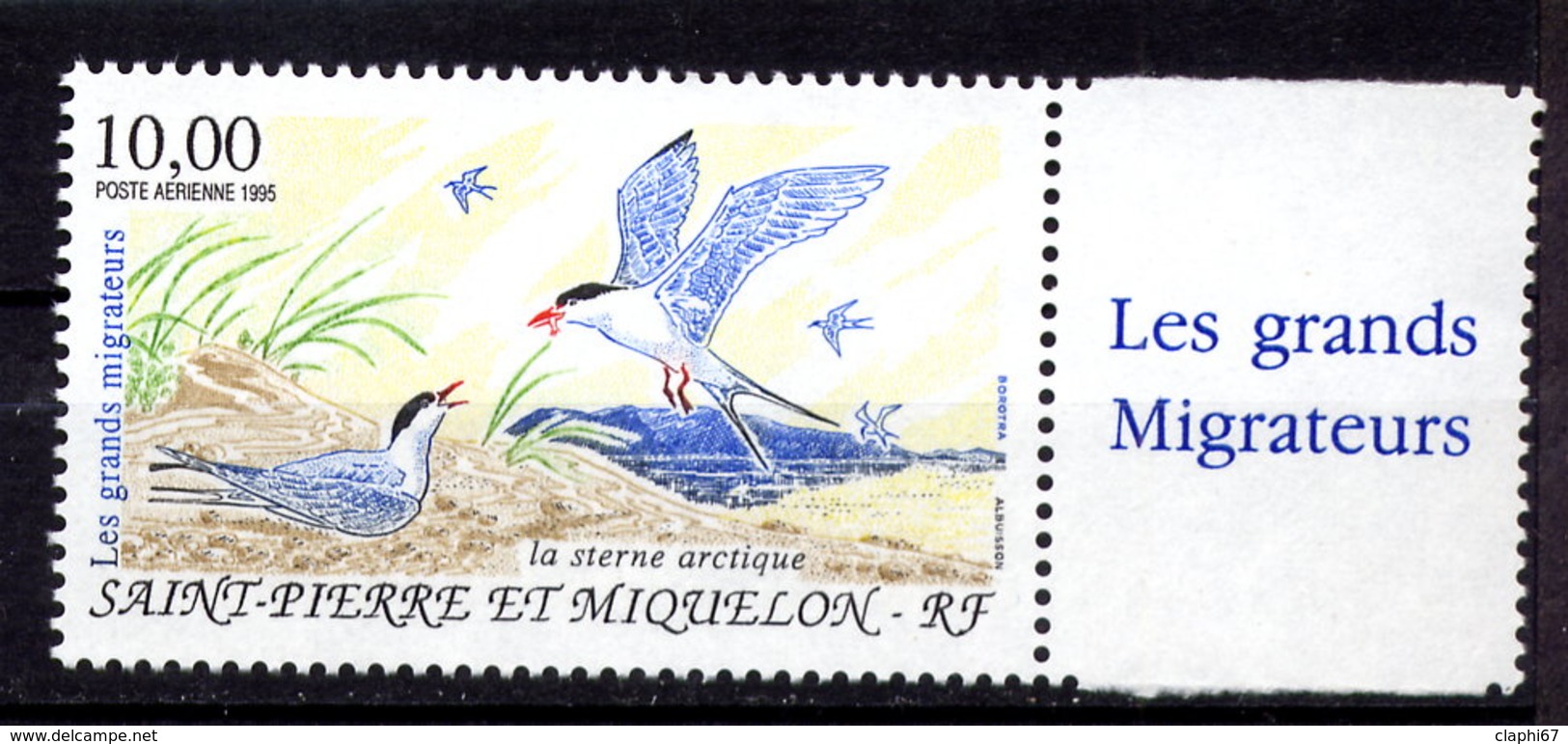 Saint Pierre & Miquelon Yvert Pa74 Neuf ** MNH Oiseau Bird Vogel Sterne Arctique - Altri & Non Classificati