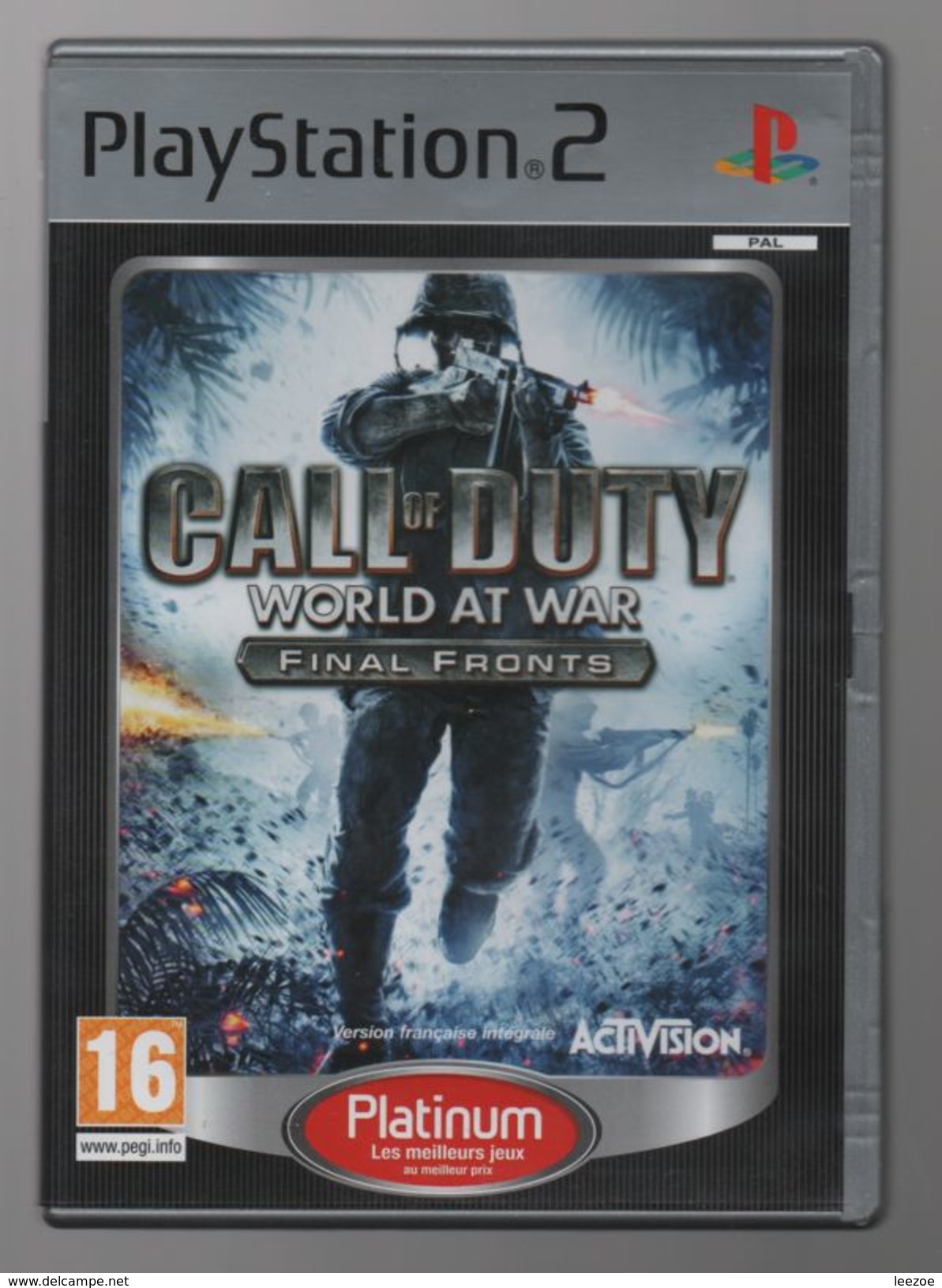 Jeu Vidéo PS2, CALL OF DUTY WORLD AT WAR SUR PS2..NICKEL AVEC NOTICE - Andere & Zonder Classificatie