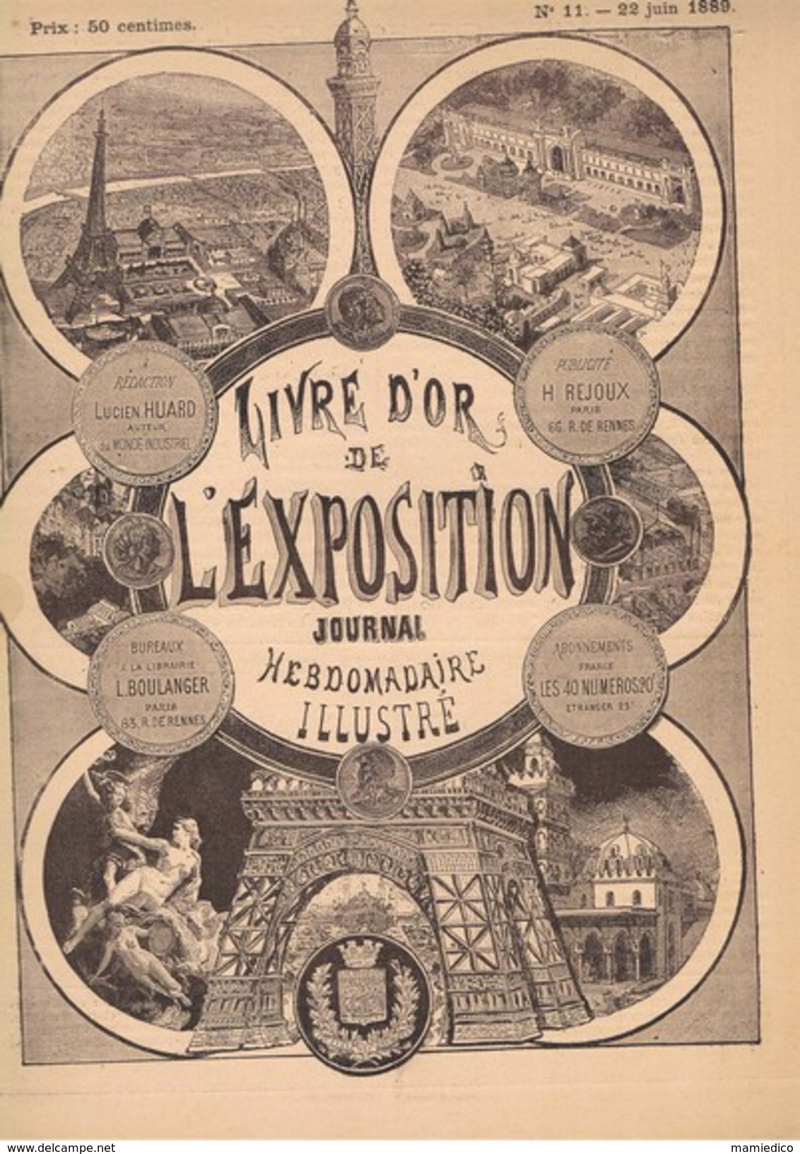 1889 L'Exposition Universelle 3 REVUES N°8, 11 Et 13. Très Belles Et Nombreuses Illustrations. - Revues Anciennes - Avant 1900
