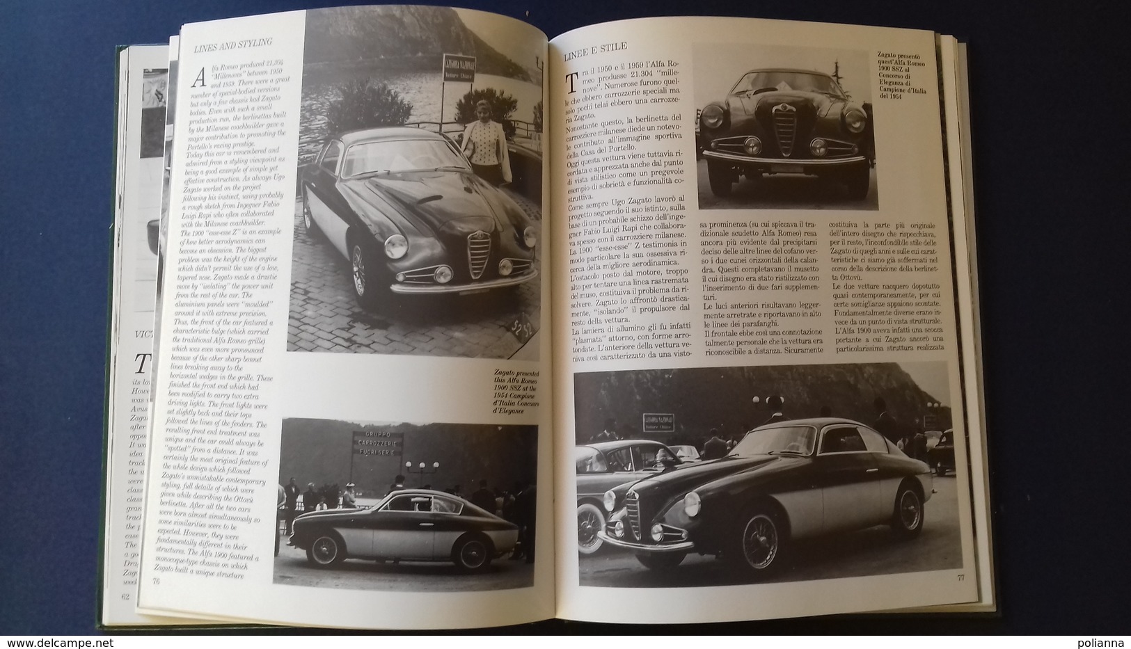 M#0T17 Michele Marchianò LE ZAGATO Ediz. Della Libreria Dell&rsquo;Automobile 1987/FIAT 8VZ /ALFA 1900 SSZ - Motores