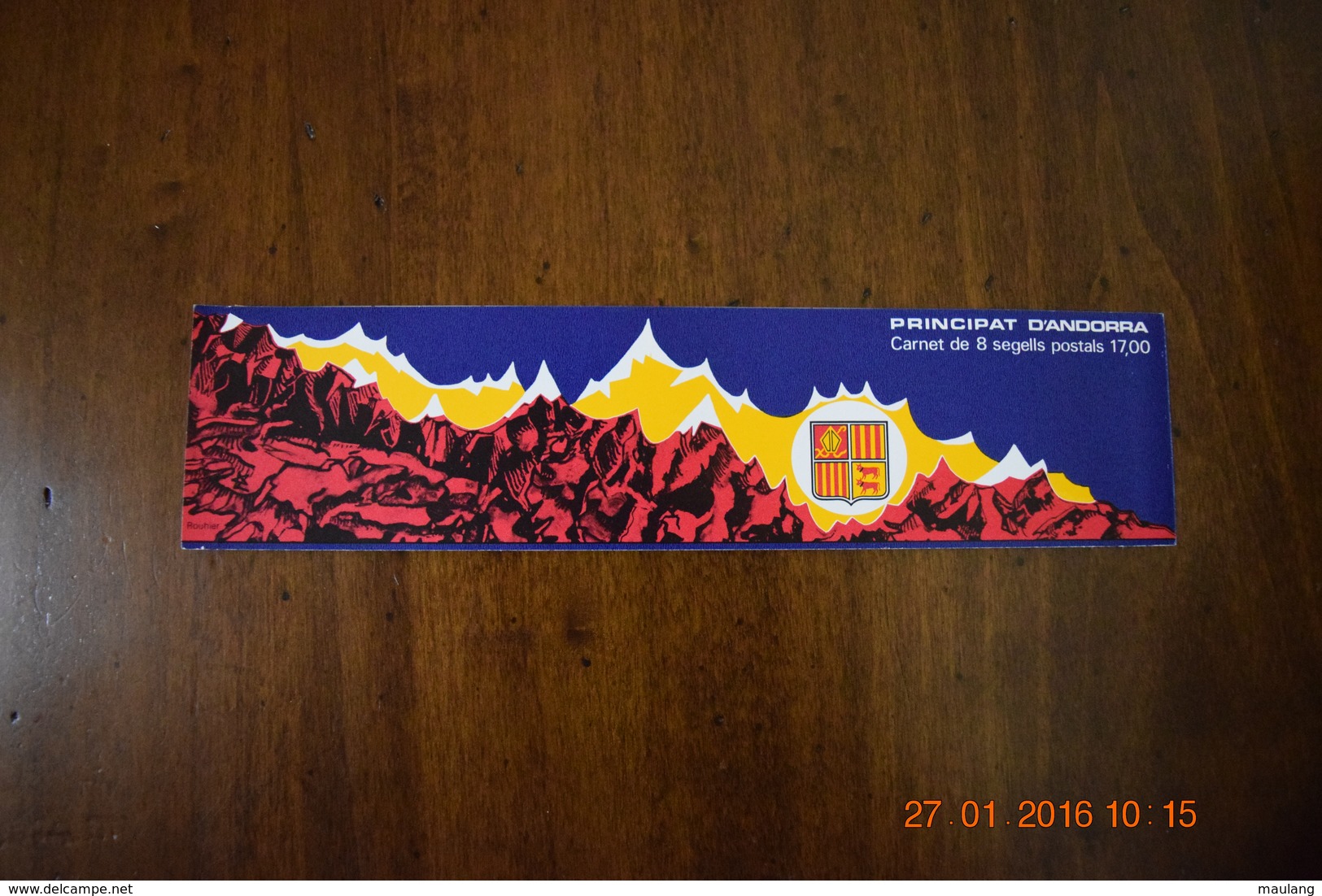 ANDORRE FRANCAIS 1987, Carnet N° 1 (YVERT) Neuf Sans Charniere, Complet Avec Couverture - Carnets