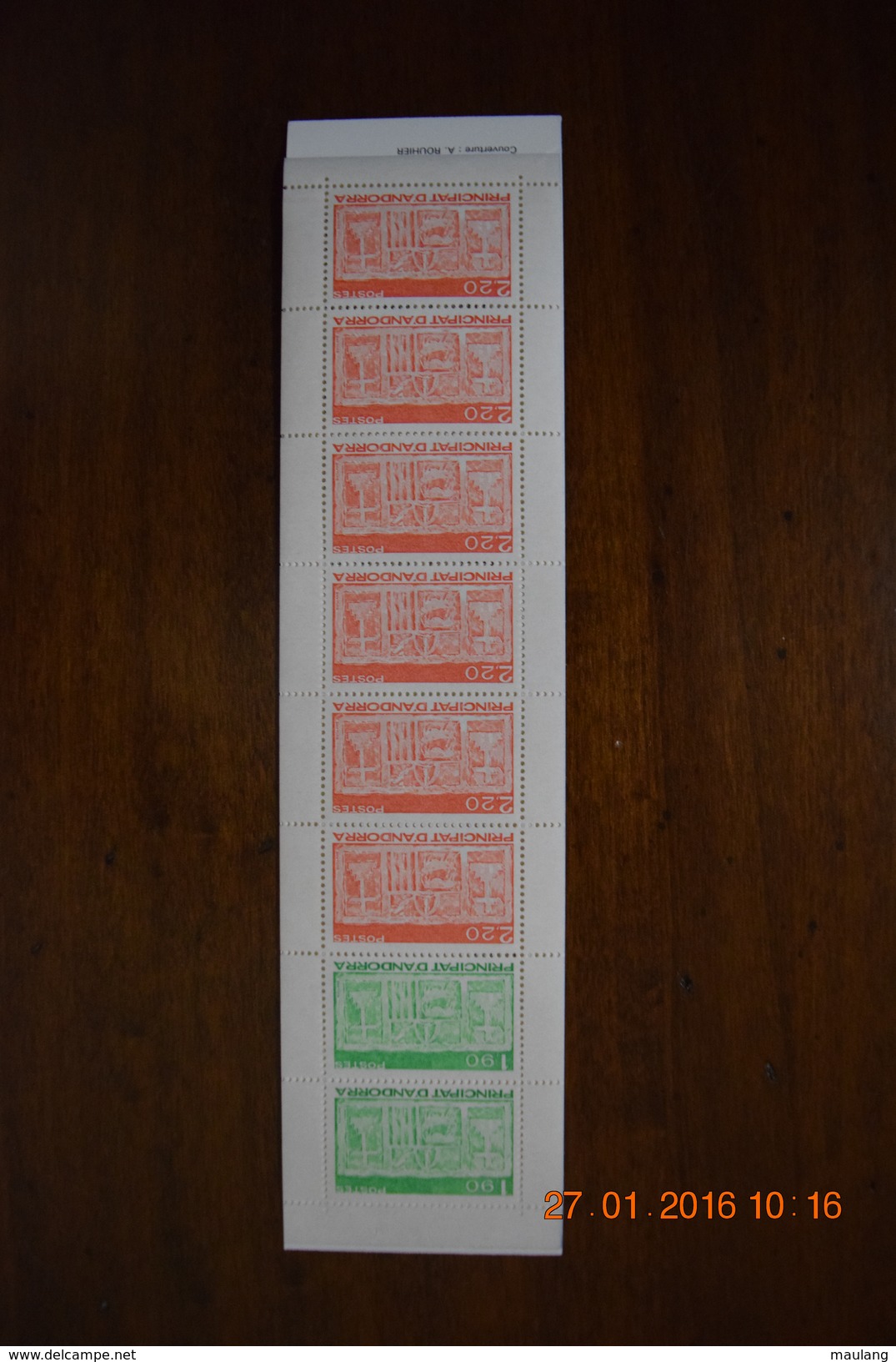 ANDORRE FRANCAIS 1987, Carnet N° 1 (YVERT) Neuf Sans Charniere, Complet Avec Couverture - Markenheftchen