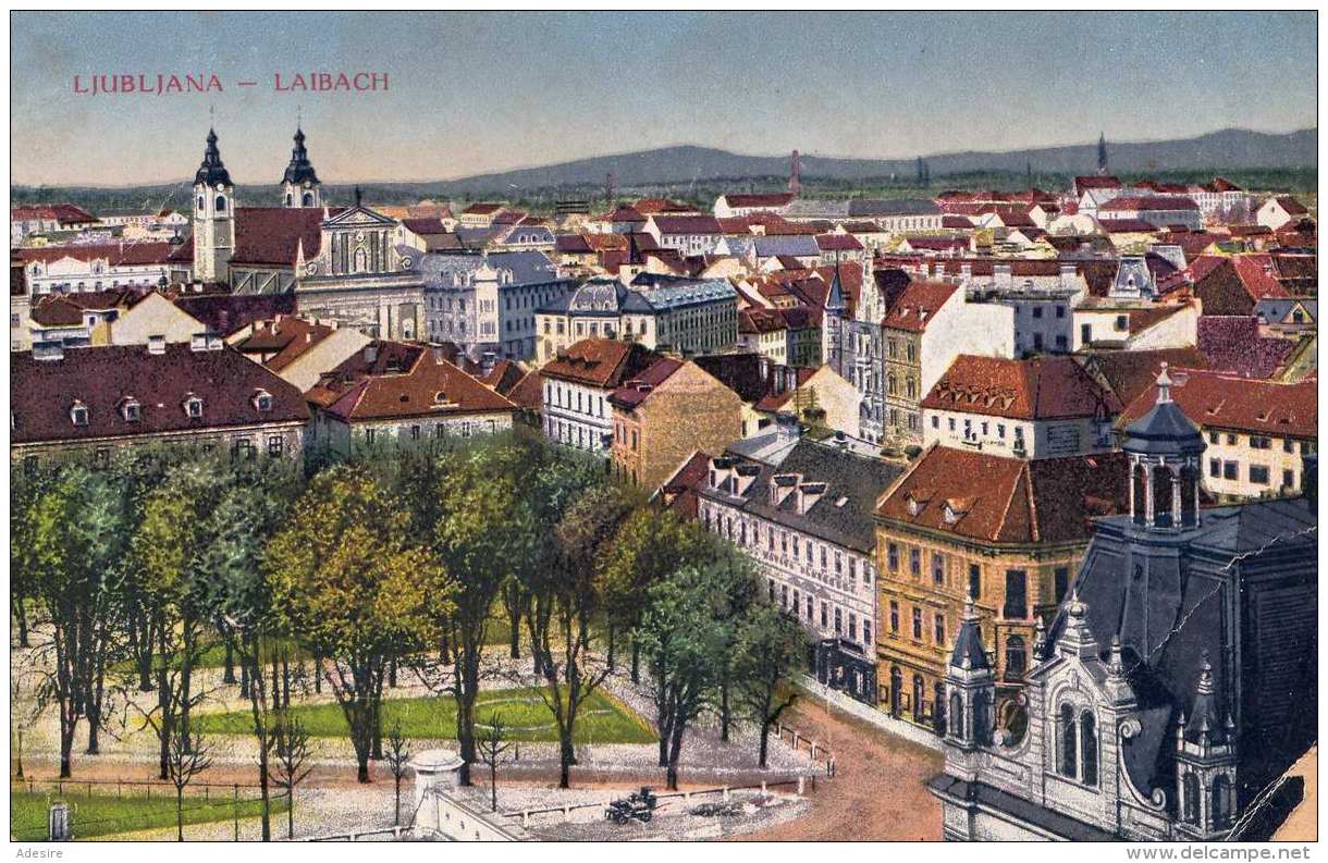 LAIBACH LJUBLJANA (Slowenien), Karte Um 1915, Rechte Ecke Bestossen - Slowenien