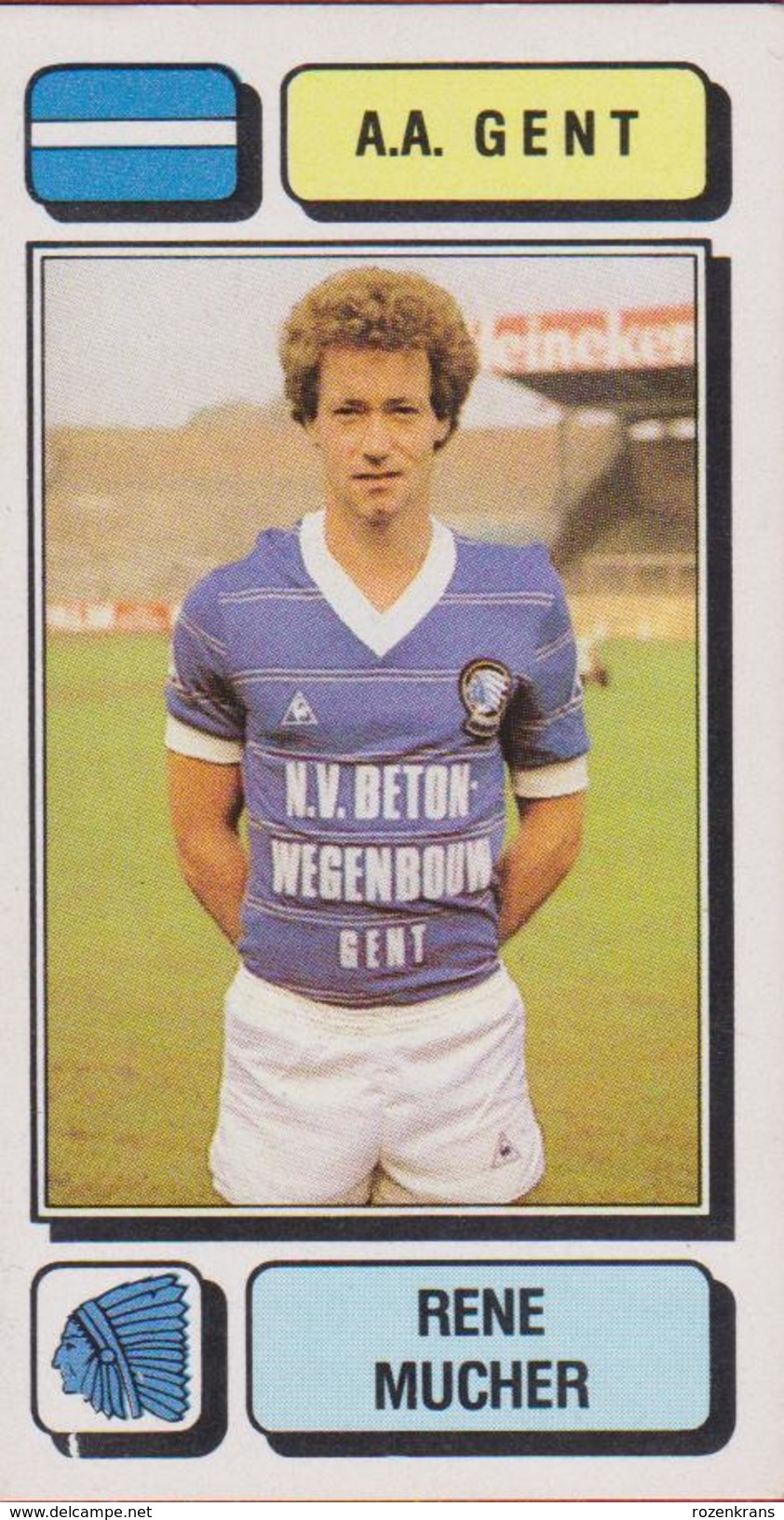 Panini Football 83 Voetbal Belgie Belgique 1983 Sticker AA KAA Gent La Gantoise Nr. 125 Rene Mucher - Sports