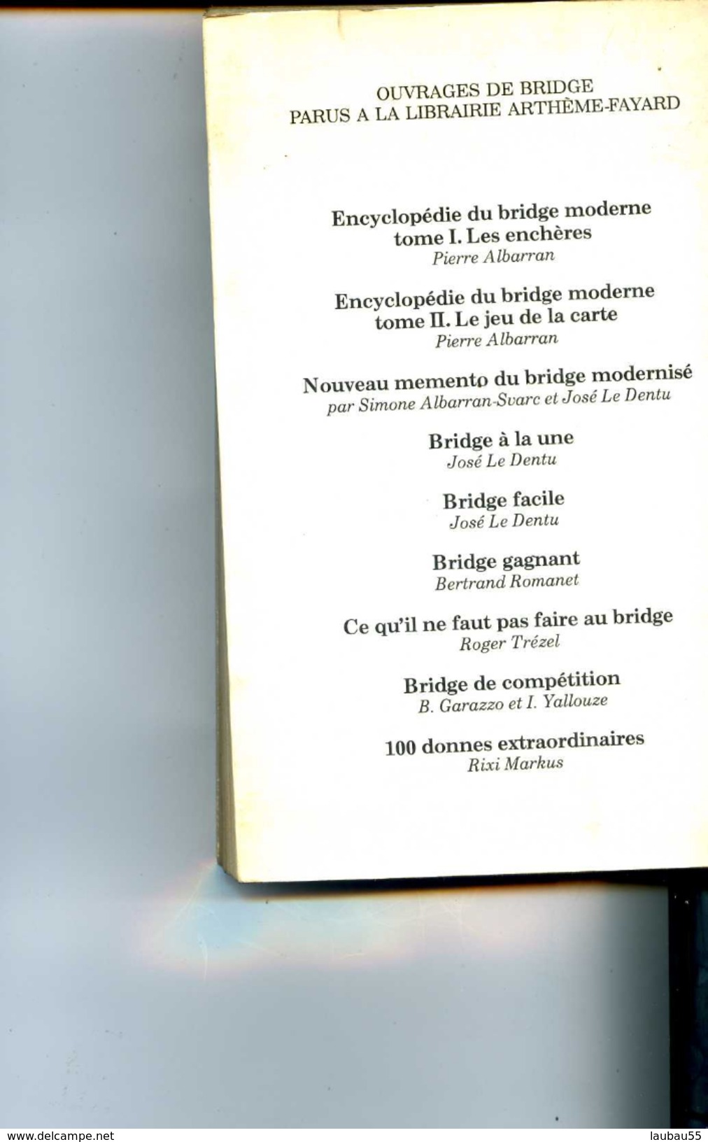 L ENCYCLOPEDIE DU BRIDGE MODERNE PIERRE ALBARRAN - Palour Games