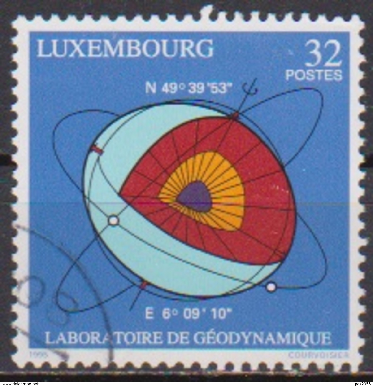 Luxemburg 1995 MiNr.1371  O Gest. Europäisches Zentrum Für Geodynamik Und Seismologie, Walferdingen ( 4383) - Used Stamps