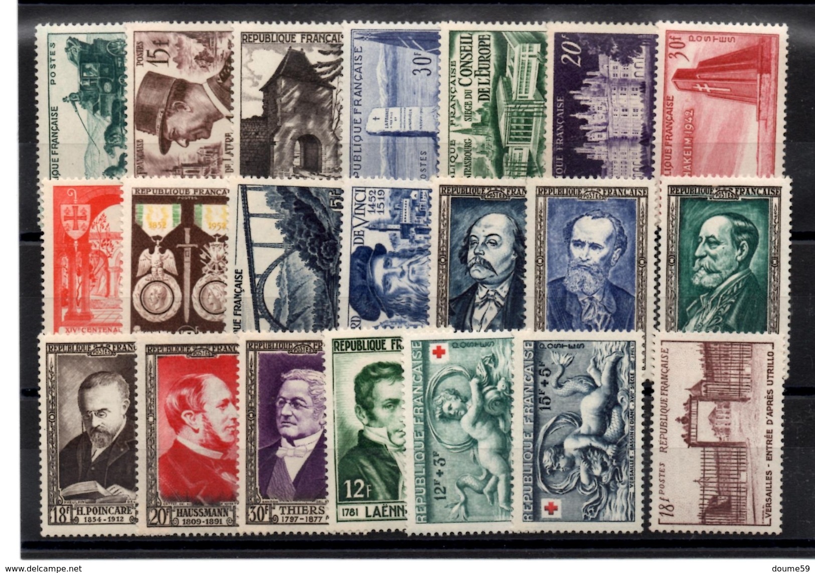 AV-150: FRANCE:  Lot Année Complète 1952** - 1950-1959