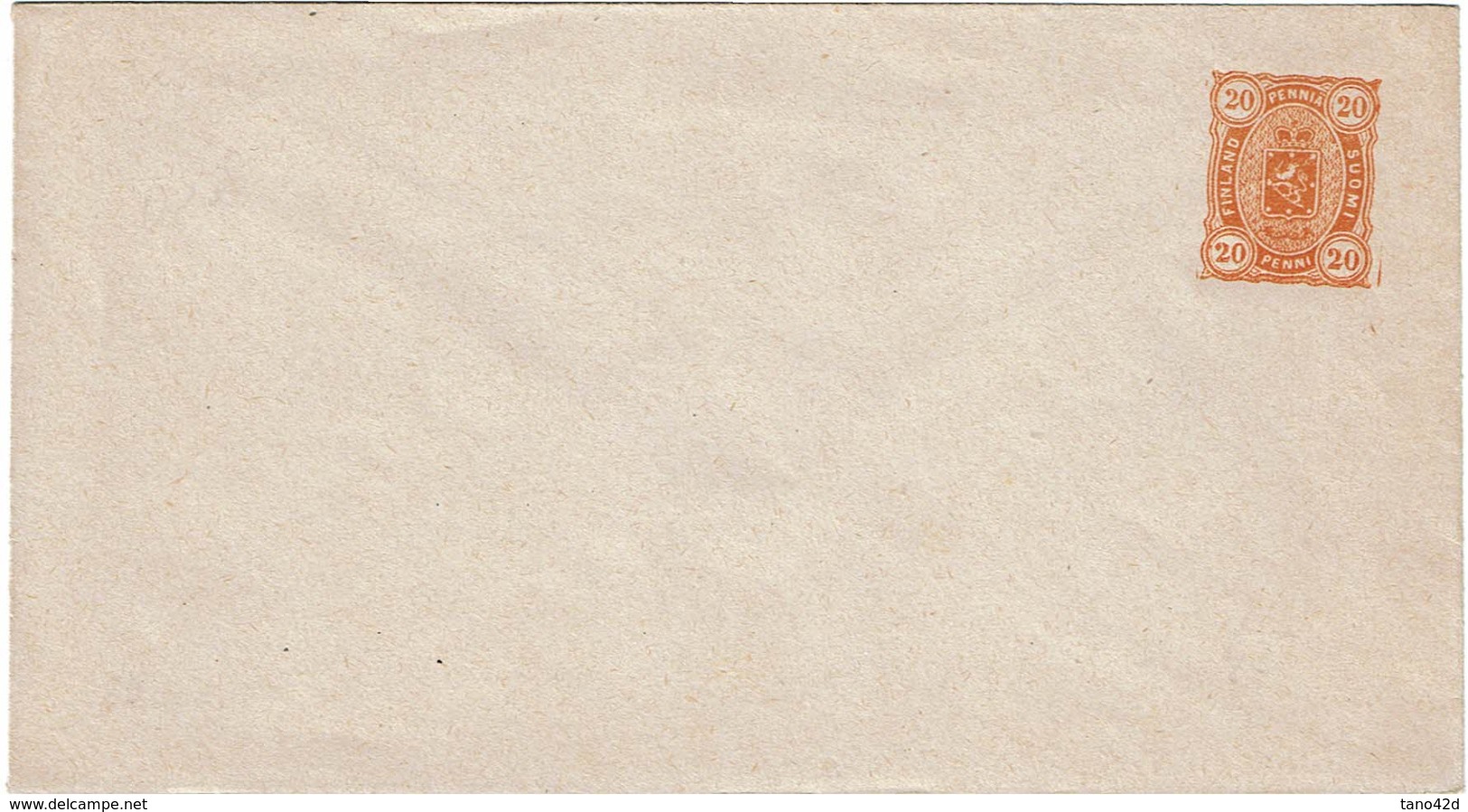 LBR38 - FINLANDE EP ENVELOPPE NEUVE VARIETE IMPRESSION LEGEREMENT OBLIQUE - Postal Stationery