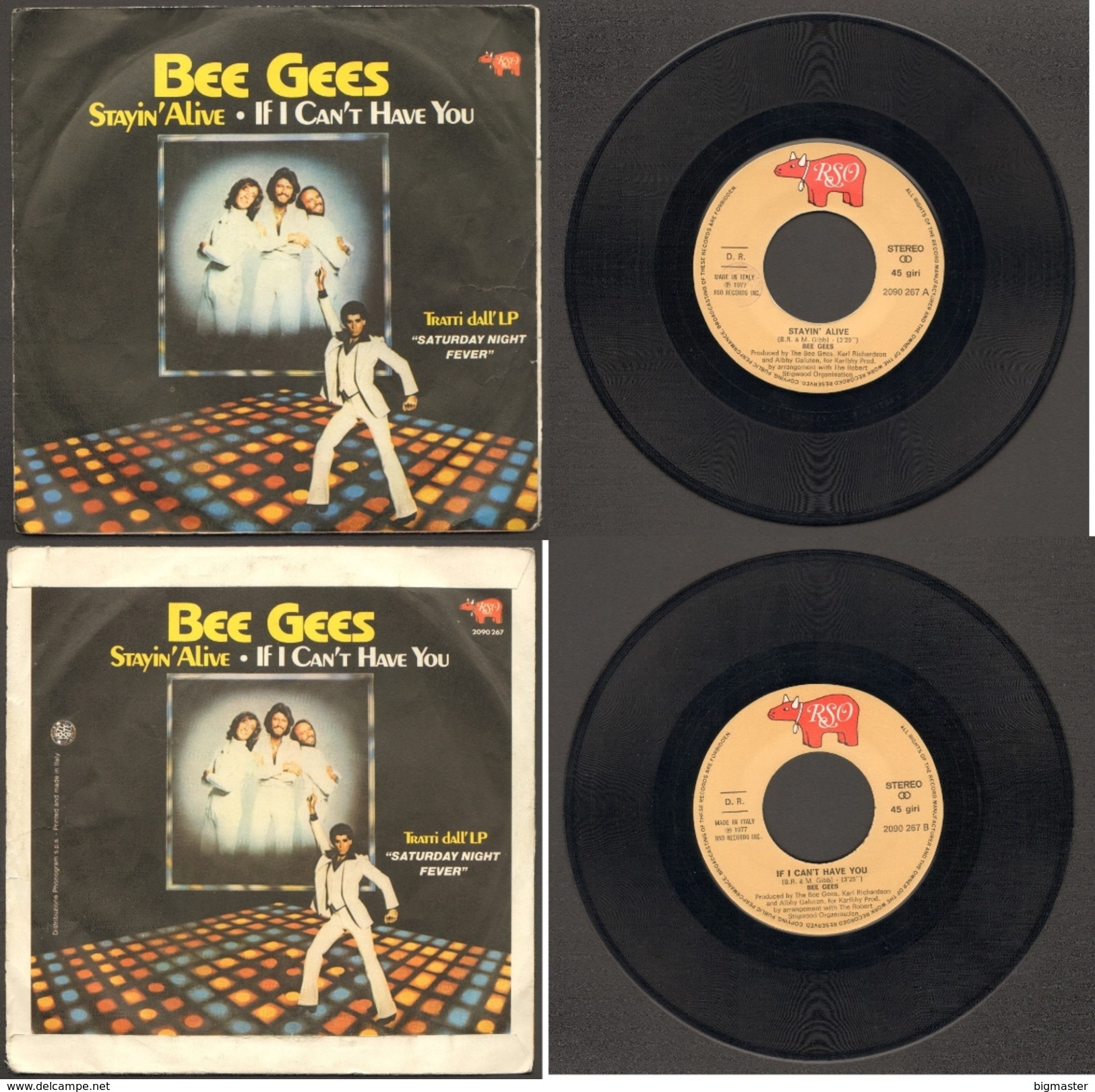 BEE GEES Stayin Alive\if I Can't Have You - Disco, Pop