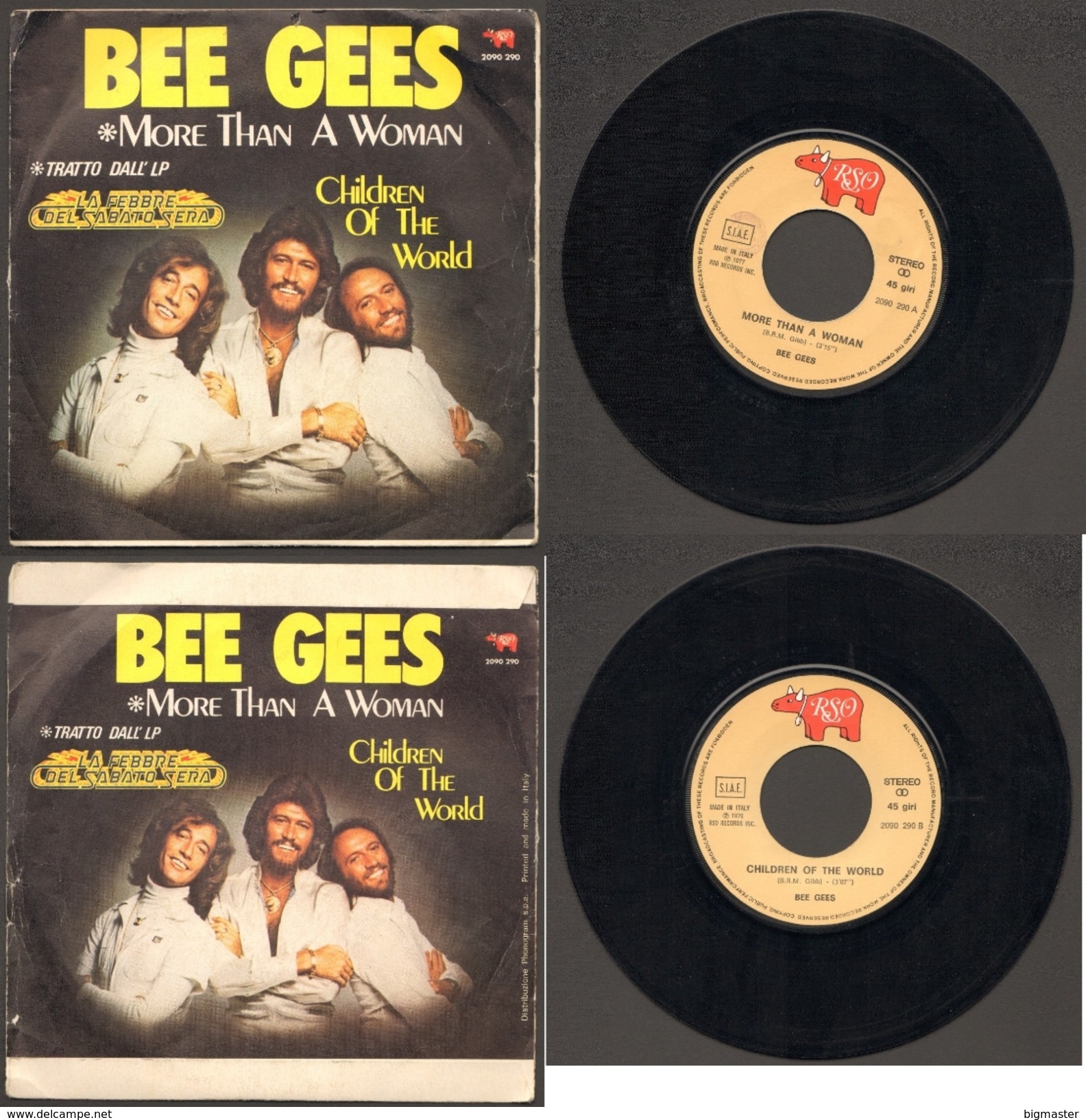 BEE GEES More Than A Woman\children Of The World - Disco, Pop