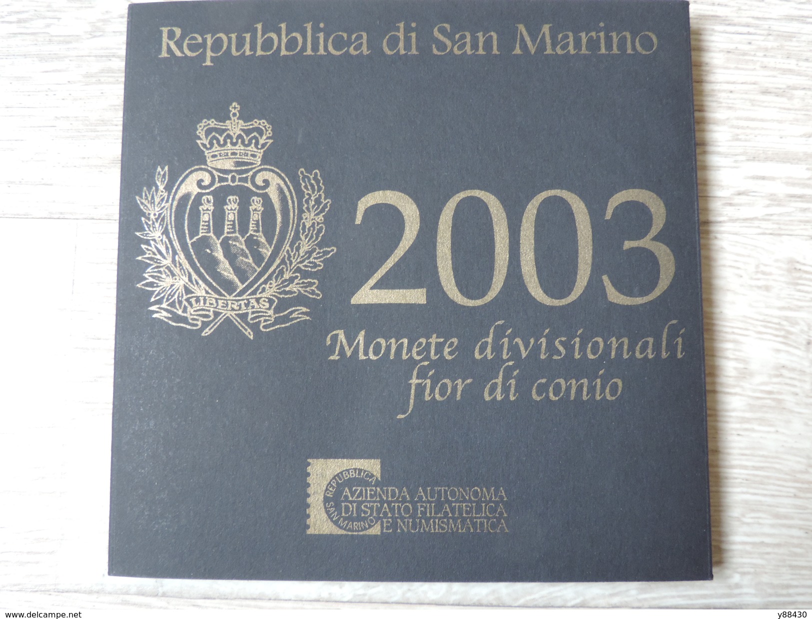 2003 -  SAINT MARIN - BU Officiel  Des 9  Pièces  - Sous Blister  Scellé D´origine -  Voir Les 4 Scannes Et Photos - San Marino