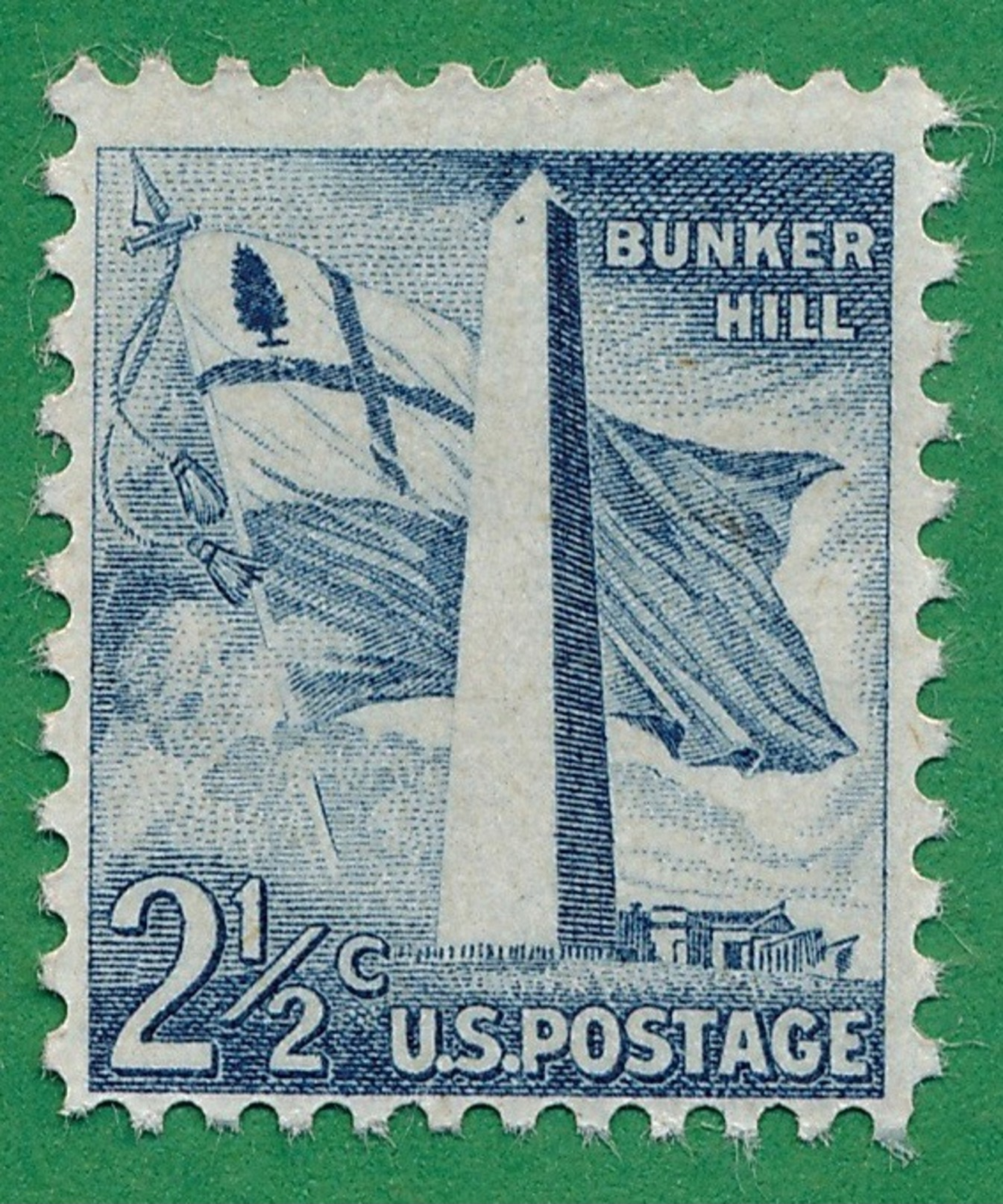 United States - 1954-80 - Bunker Hill - Scott #1034  - MH - Unused Stamps
