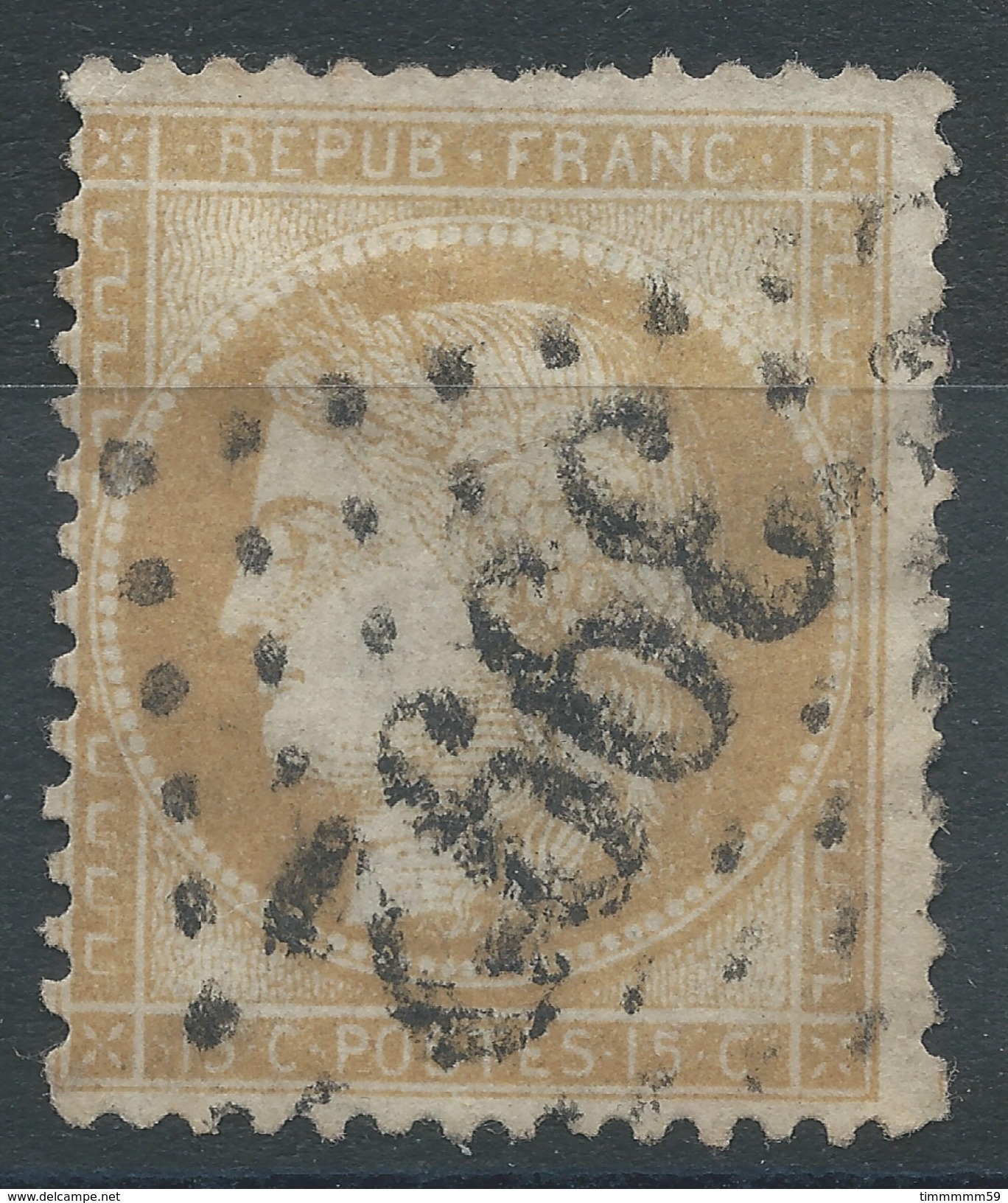 Lot N°35050  N°59, Oblit GC 3992 Tournon-sur-Rhône, Ardèche (6), Ind 3 - 1871-1875 Ceres