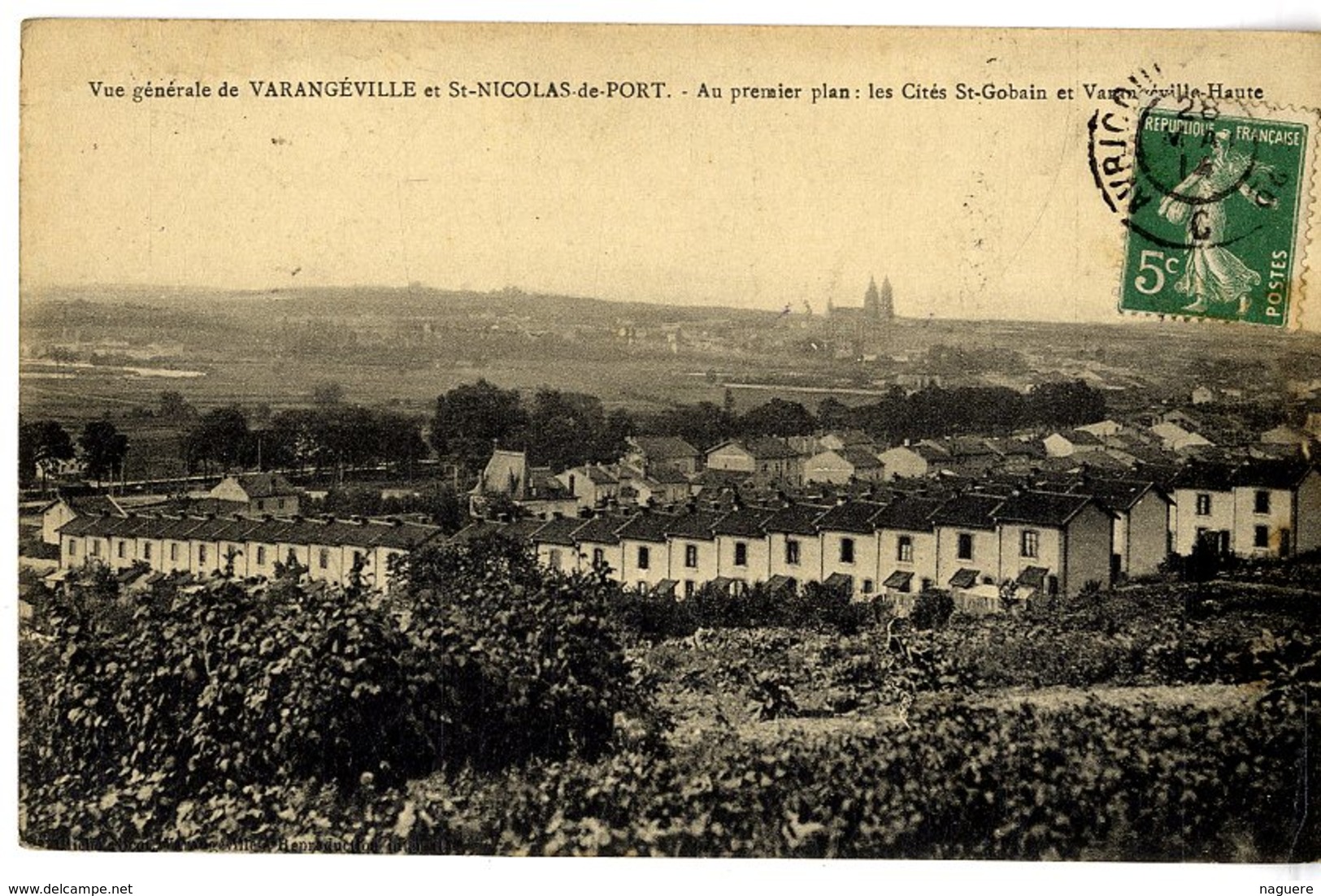 54  VUE GENERALE DE VARANGEVILLE  ET ST NICOLAS DE PORT  ETC ... - Autres & Non Classés